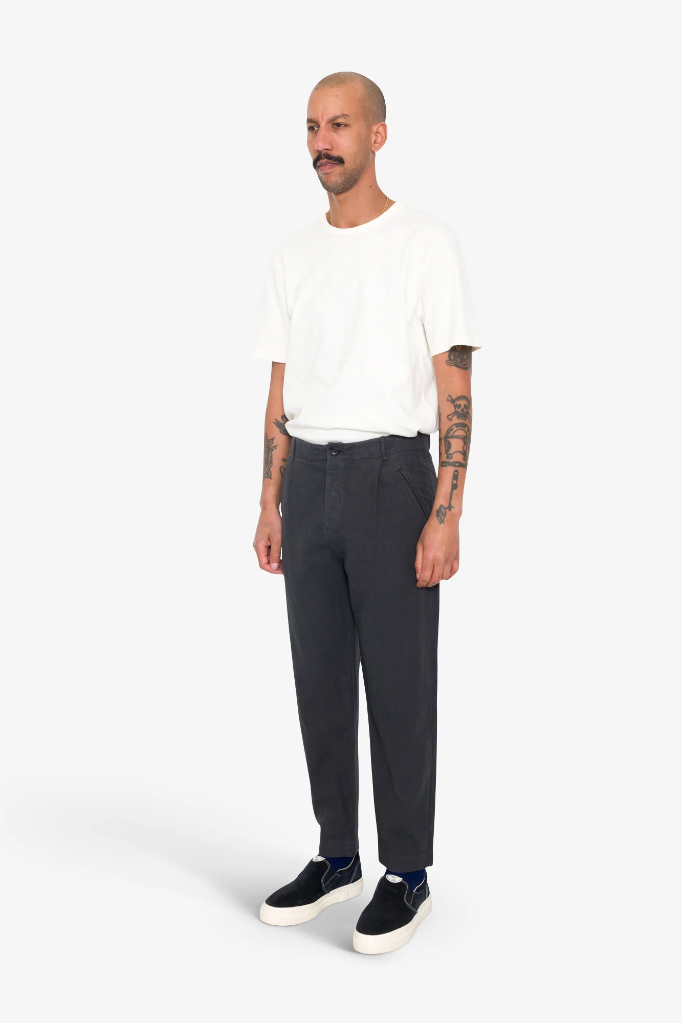 Assembly Pant - Soft Black Cotton Linen - Image 3