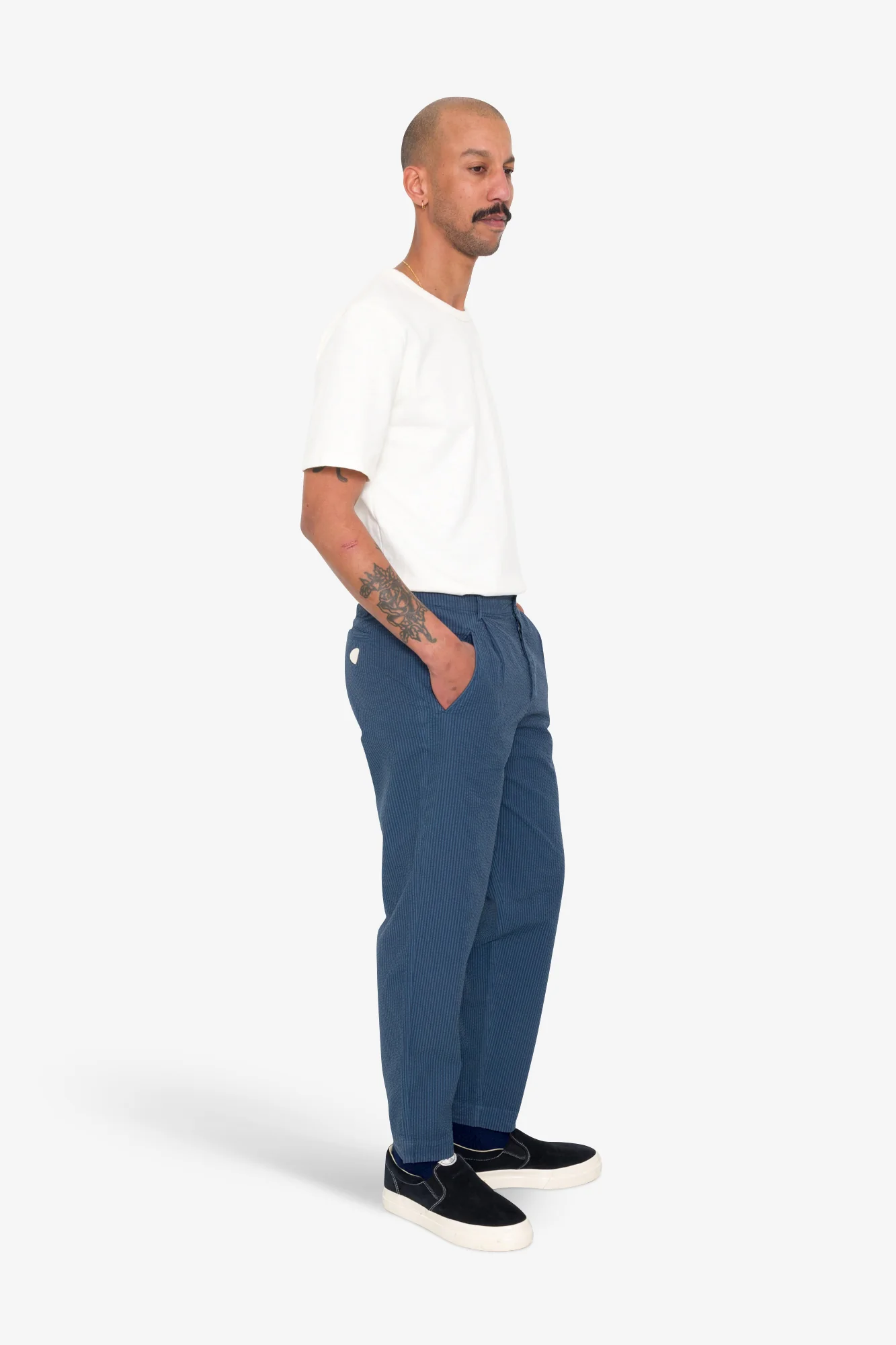 Assembly Pant - Soft Indigo Overdyed Stripe - Image 6