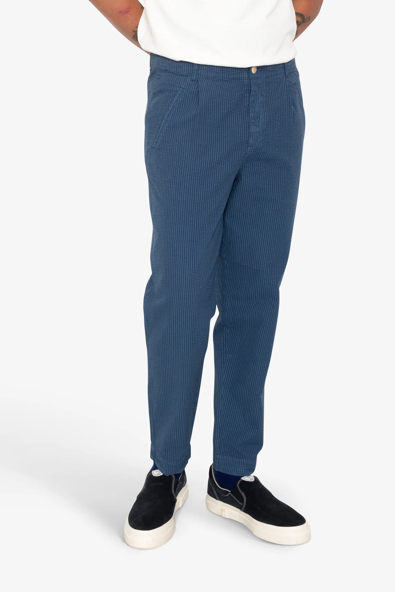 Assembly Pant - Soft Indigo Overdyed Stripe - Image 7