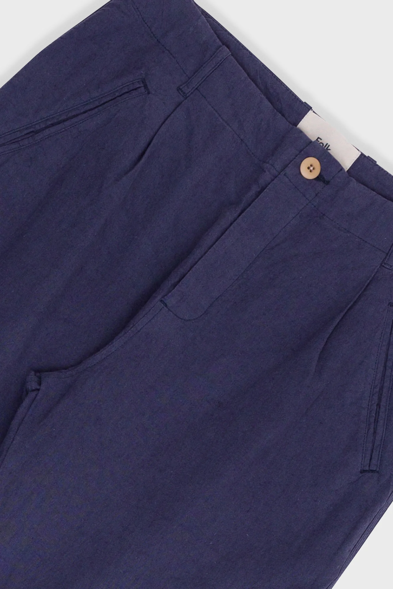 Assembly Pant - Soft Navy Cotton Linen - Image 5