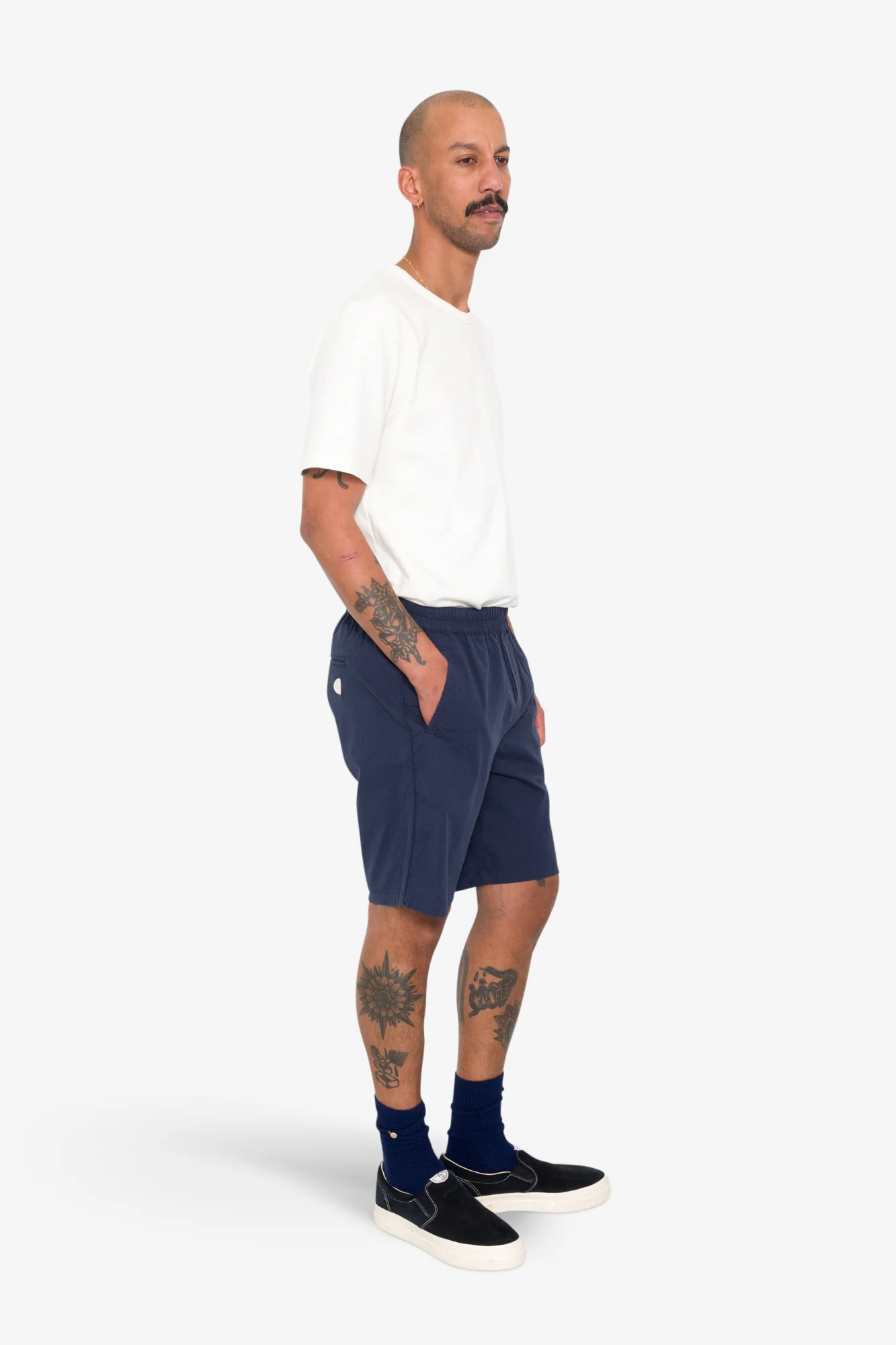Assembly Short - Navy Seersucker SS25 - Image 6