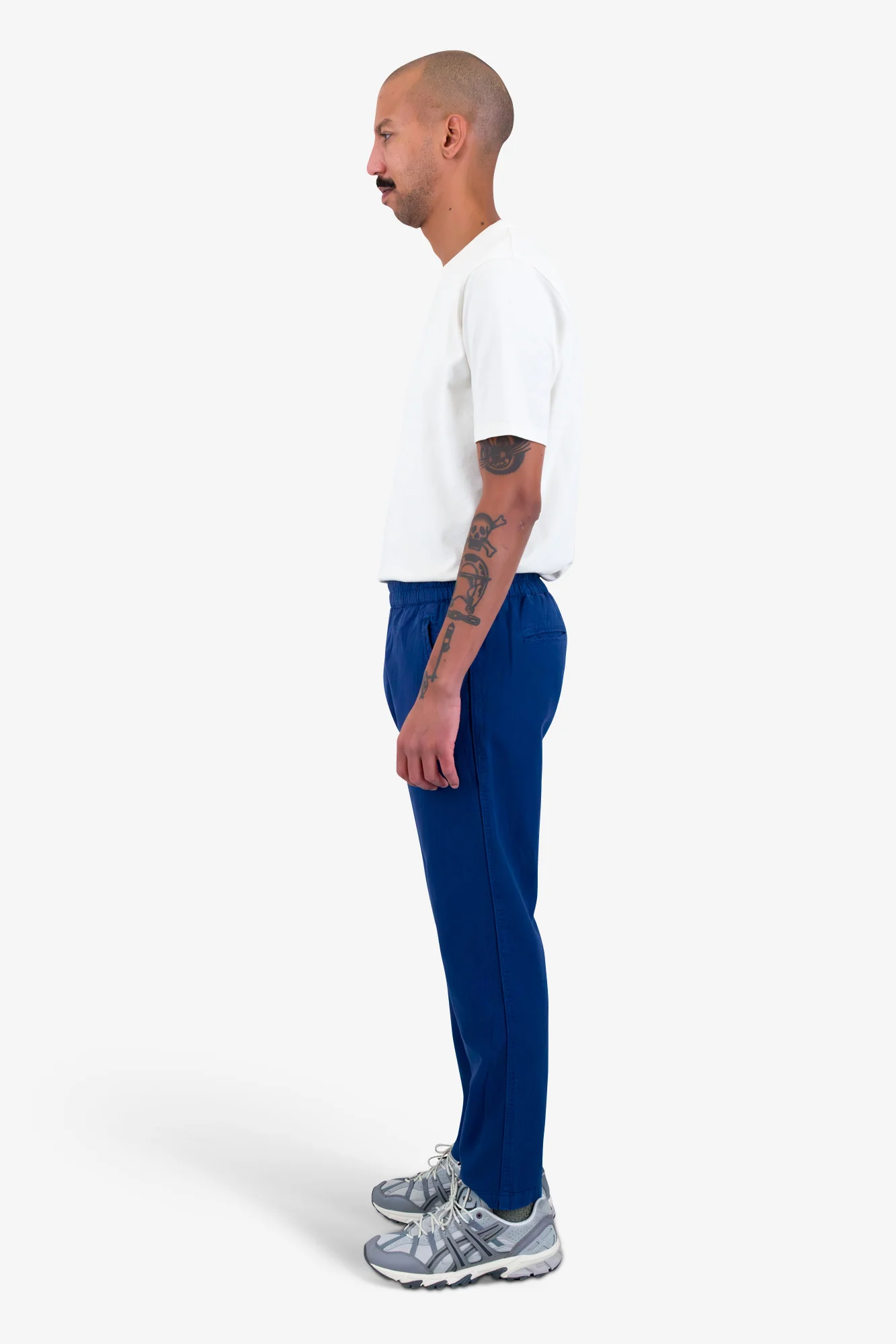 Cotton Linen Trouser - Deep Blue - Image 4