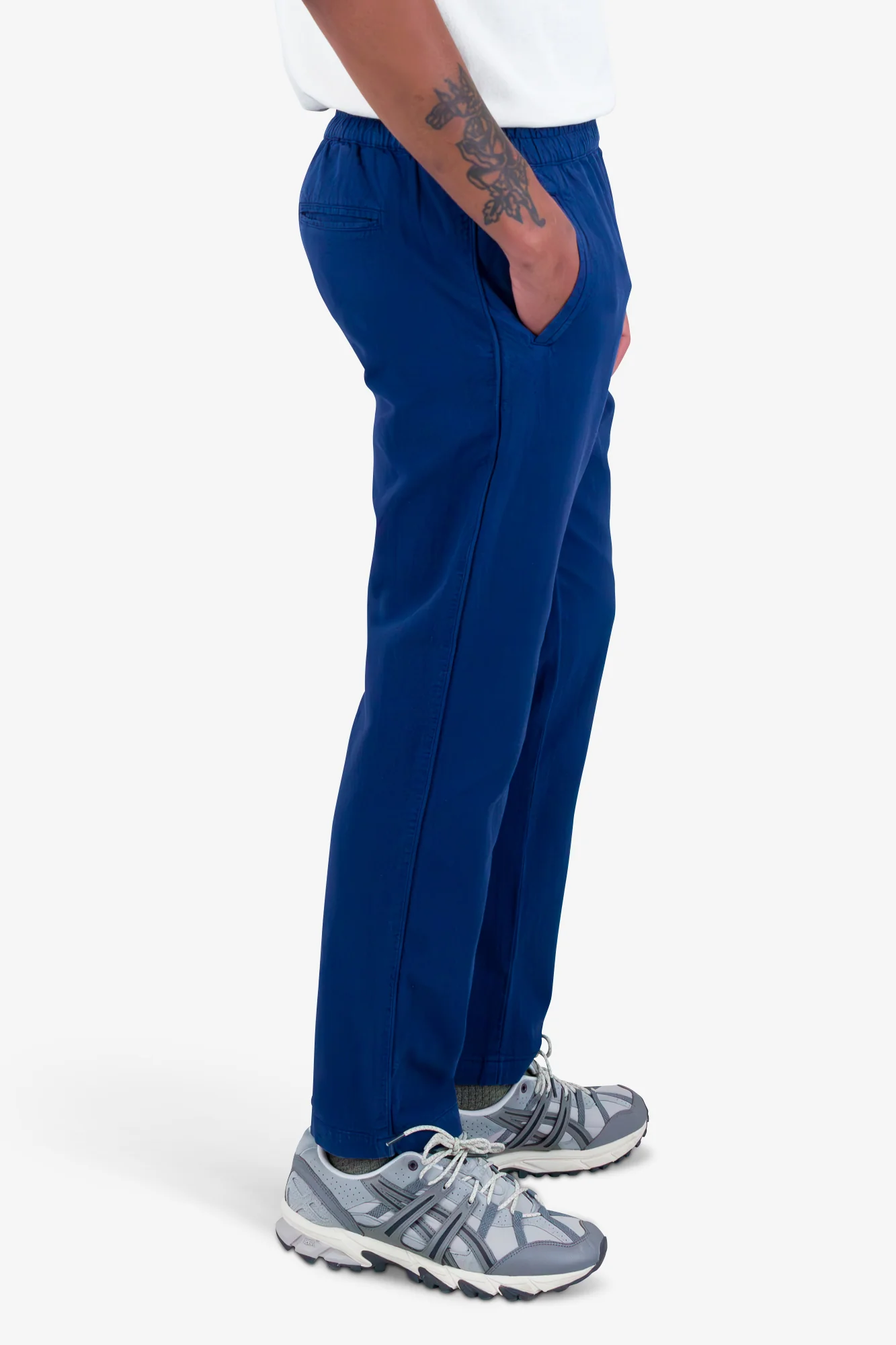 Cotton Linen Trouser - Deep Blue - Image 6