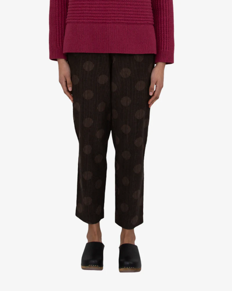 Drawcord Signal Pant - Brown Polka Cord