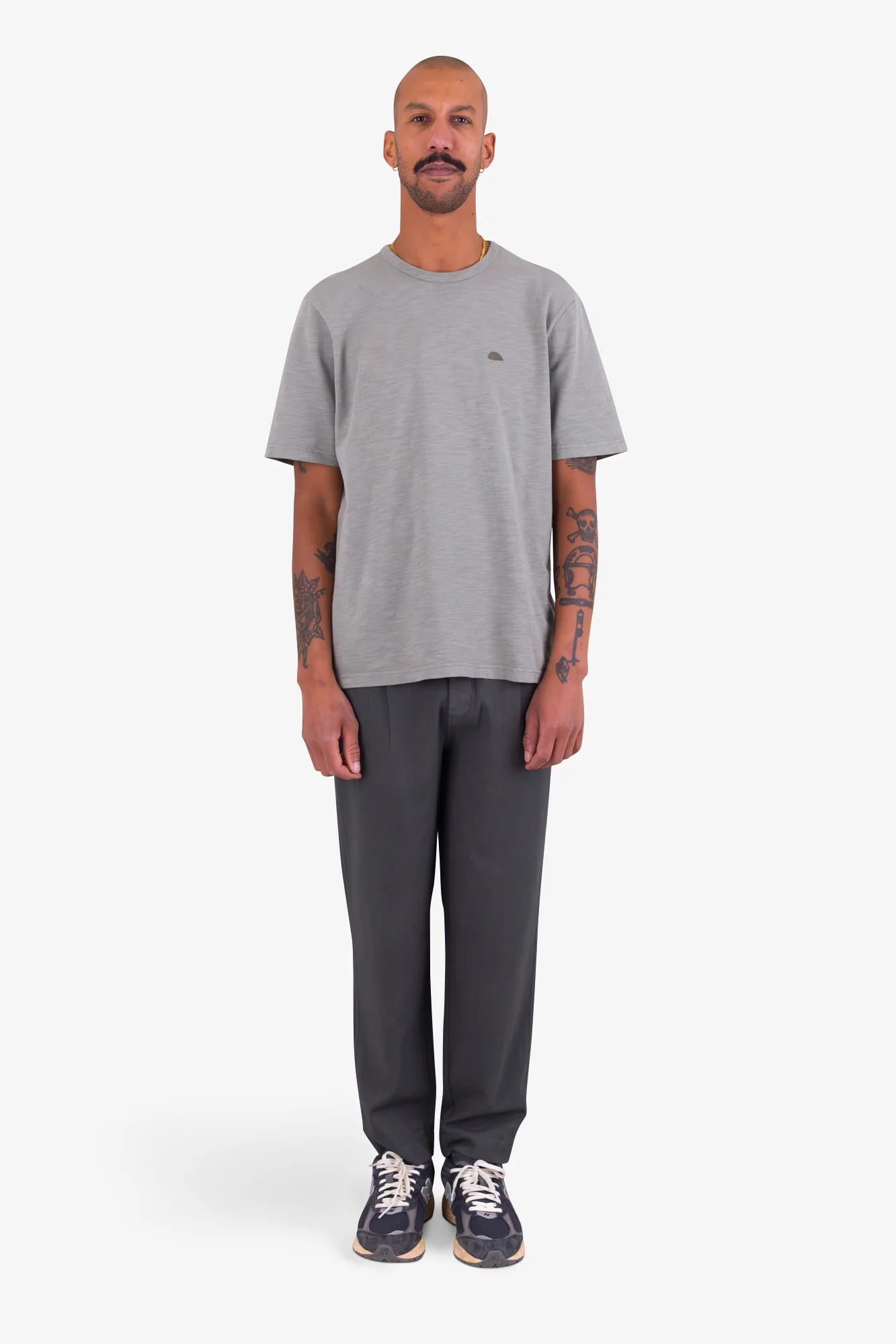 Drawcord Assembly Pant - Soft Black Herringbone - Image 2