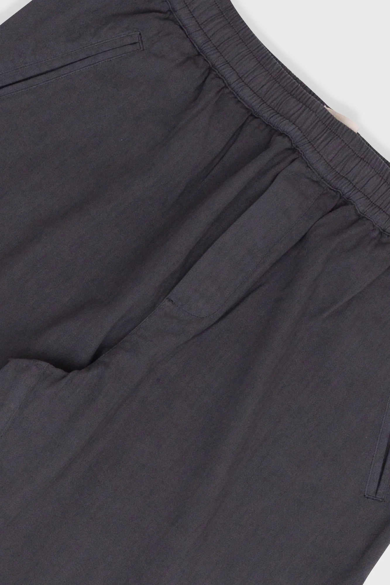 Drawcord Assembly Pant - Soft Black Herringbone - Image 5