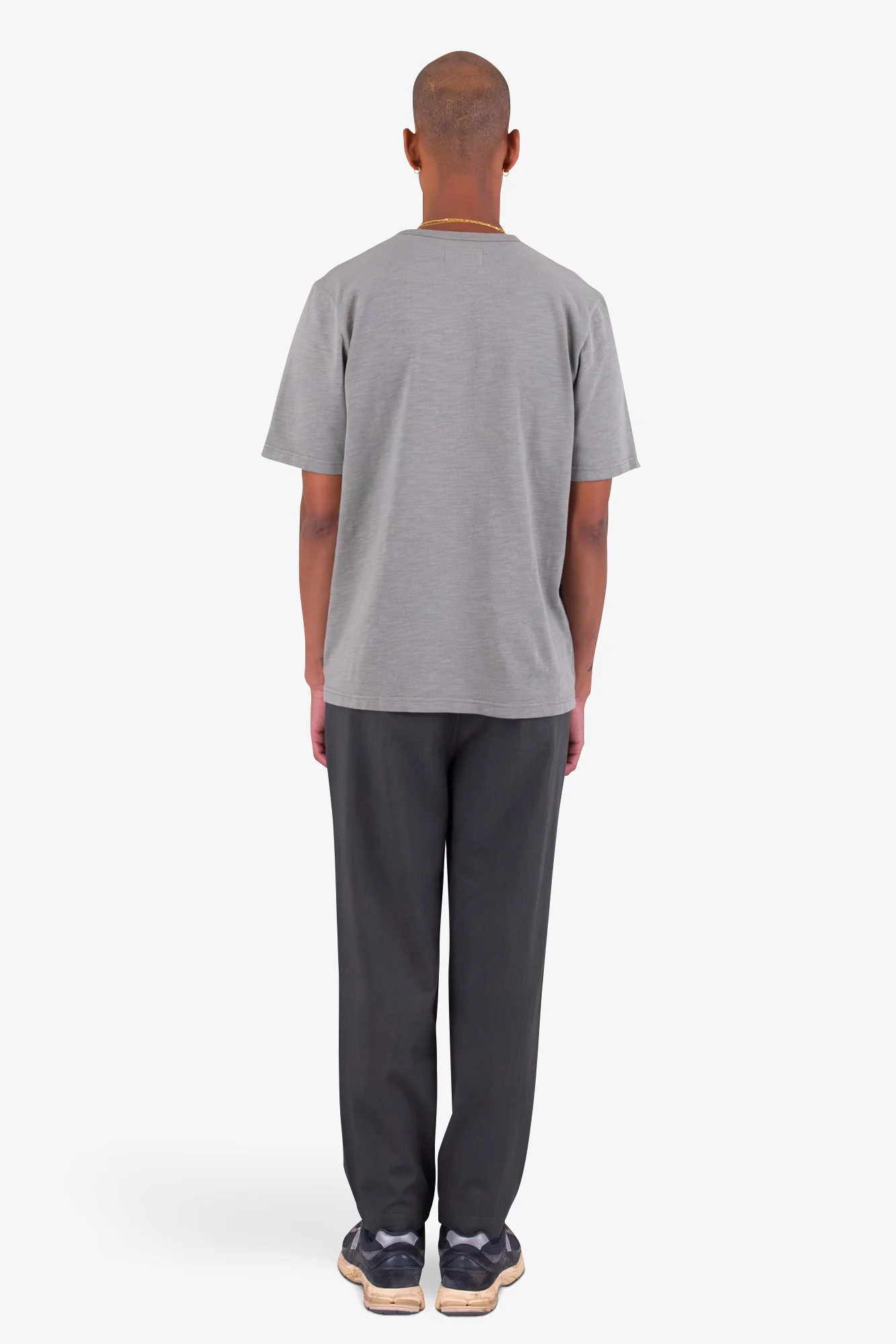 Drawcord Assembly Pant - Soft Black Herringbone - Image 7