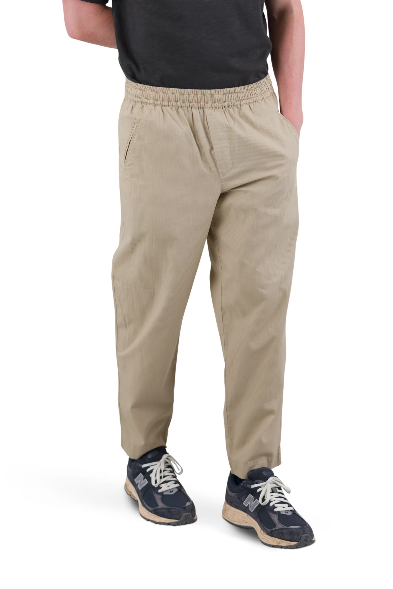 Drawcord Assembly Pant - Stone Mini Stripe - Image 6