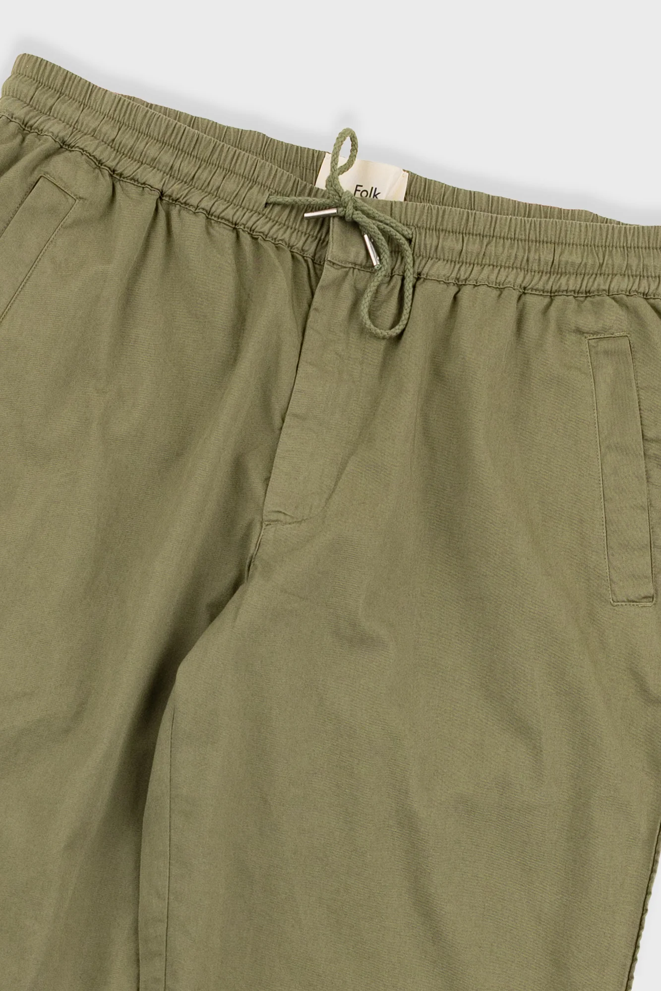 Drawcord Trousers - Olive - Image 8