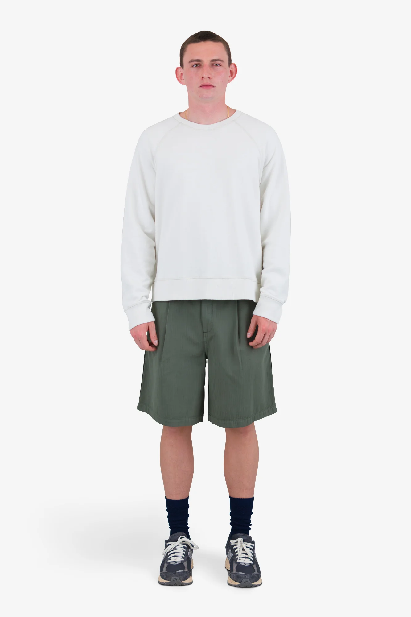 Engineered Raglan Sweat - Ecru - Image 2