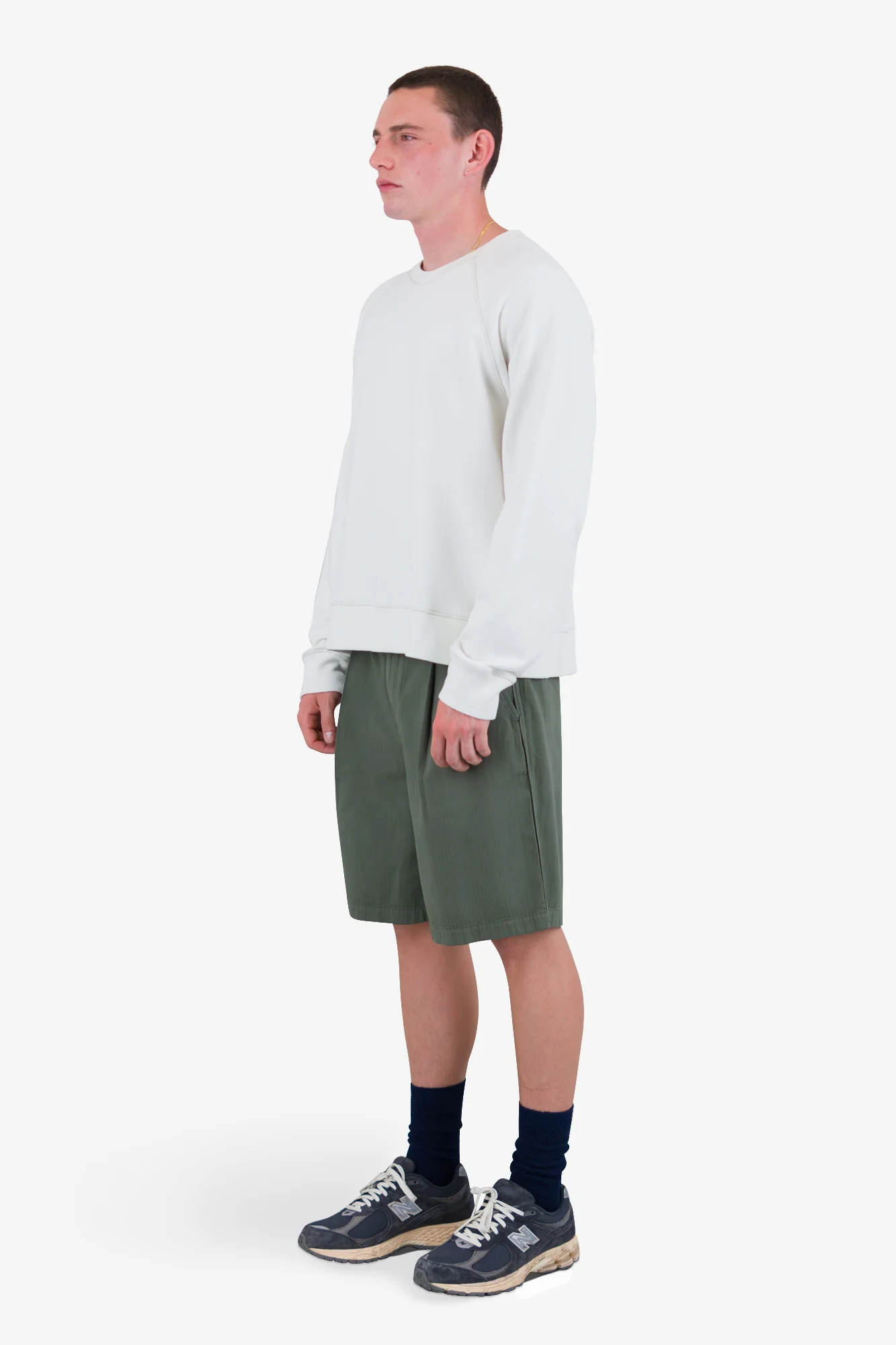 Engineered Raglan Sweat - Ecru - Image 3