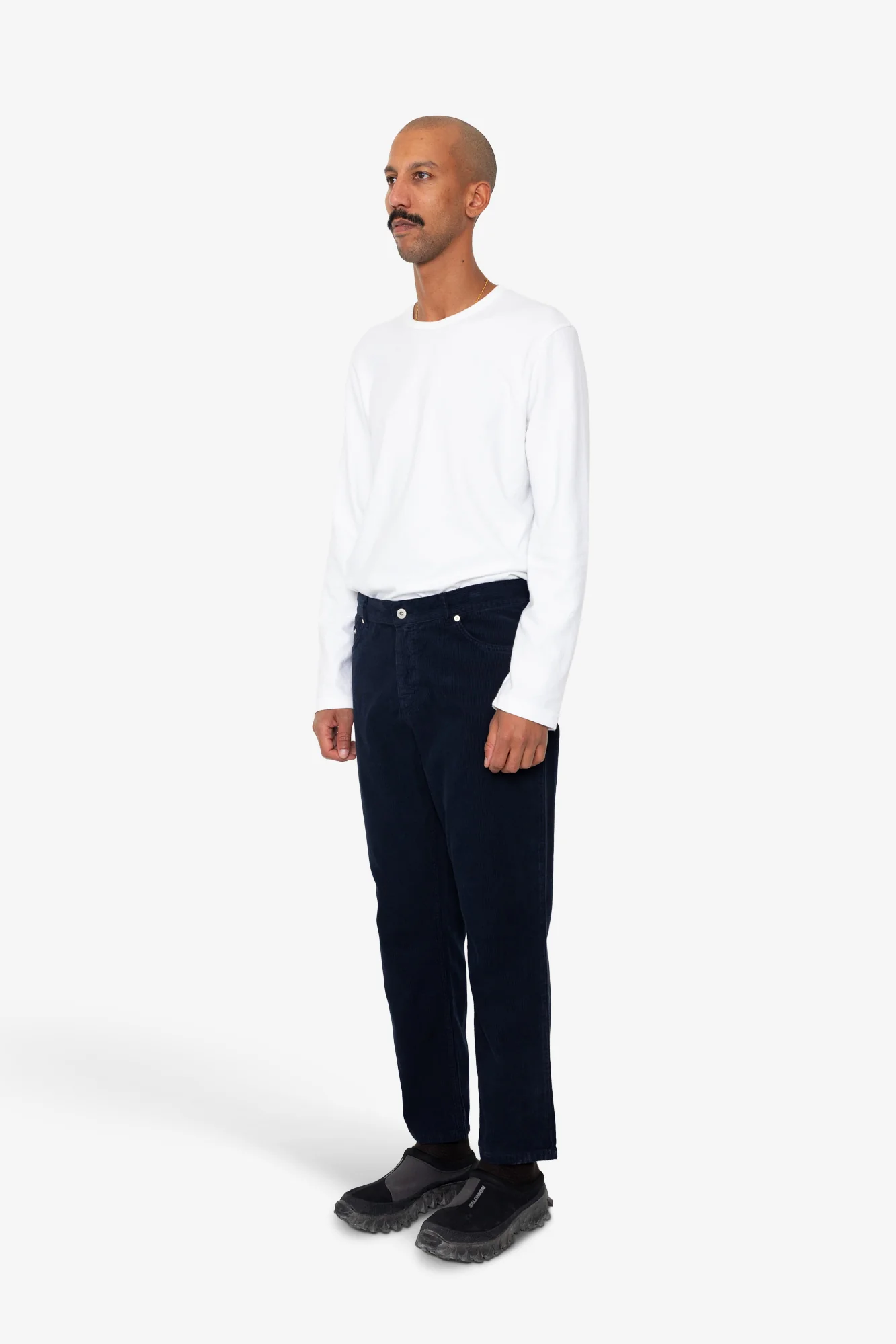 5 Pocket Trouser - Navy Cord - Image 3