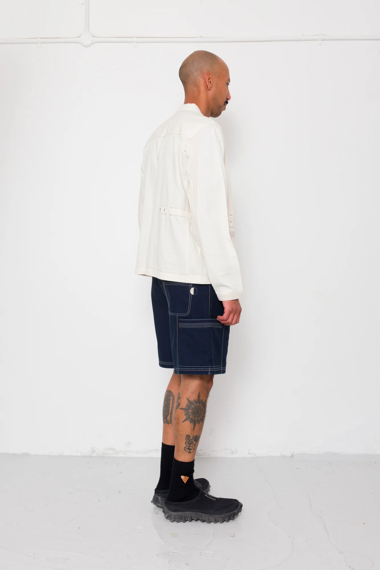 Anniversary Jacket - Ecru Crinkle Cotton - Image 8