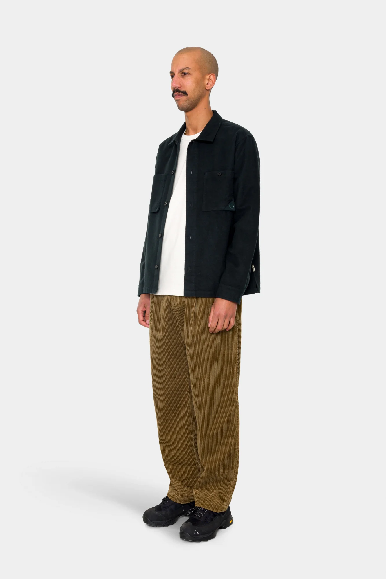Anniversary Patch Overshirt - Deep Green Moleskin - Image 4