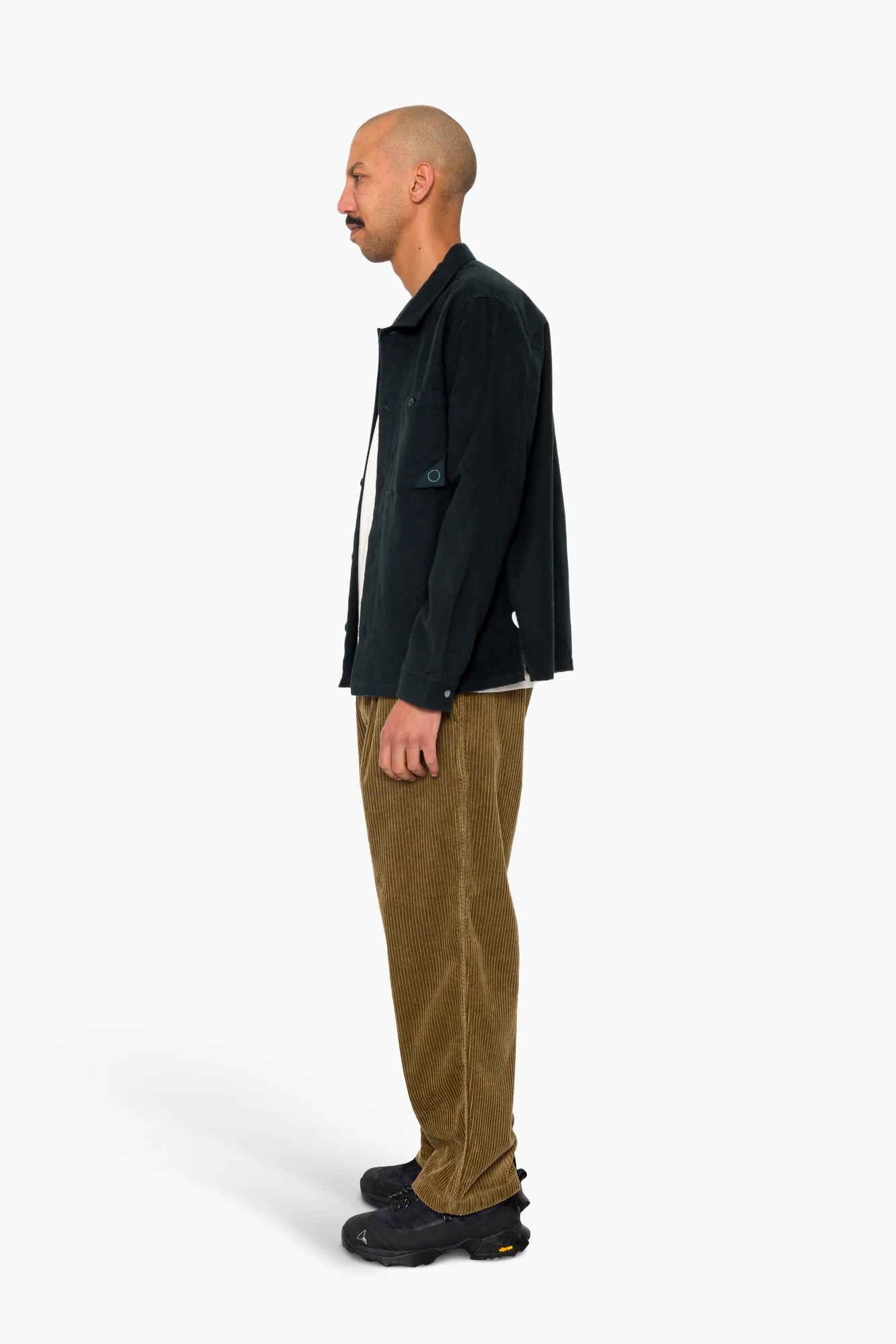 Anniversary Patch Overshirt - Deep Green Moleskin - Image 7