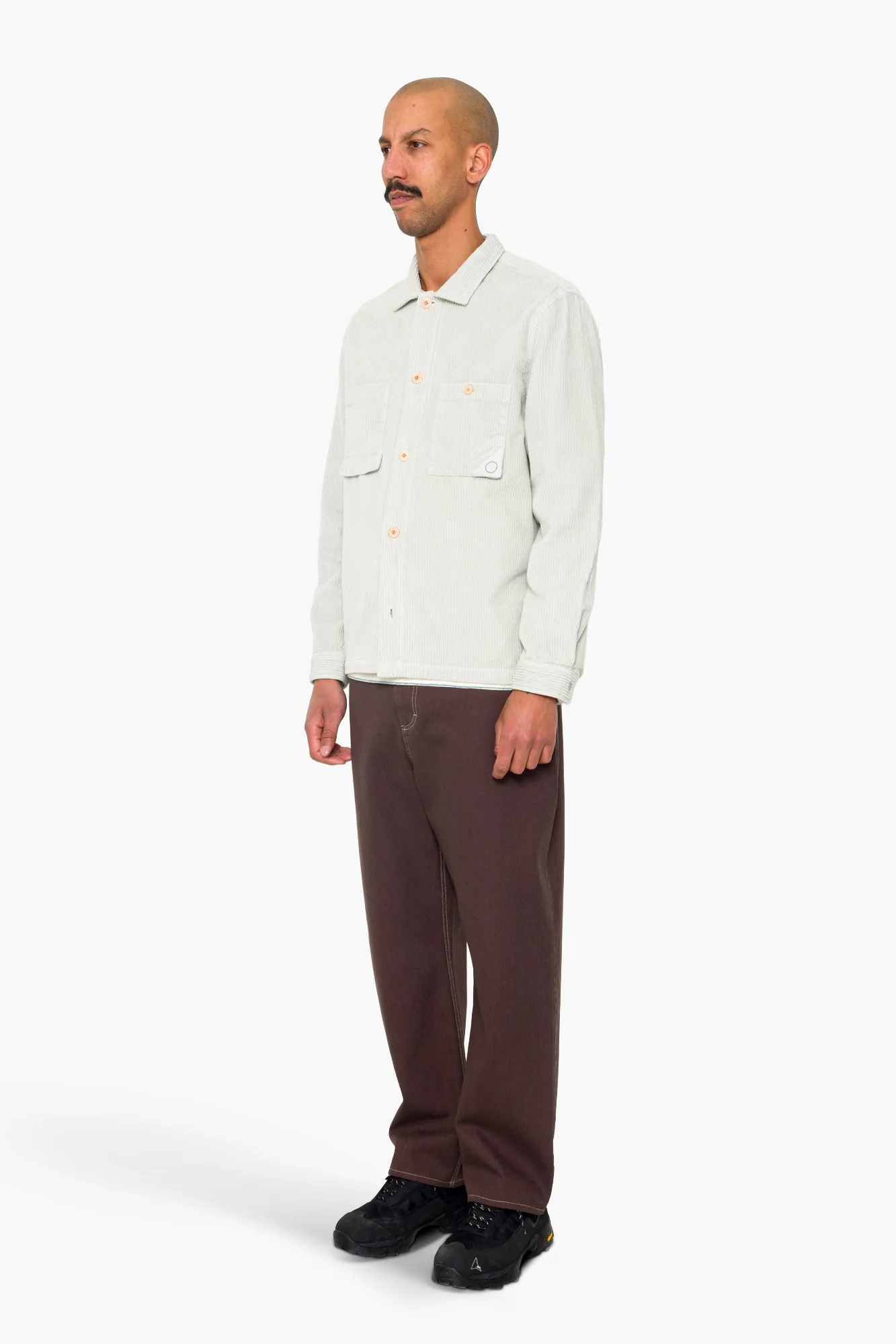 Anniversary Patch Overshirt - Misty Green Chunky Cord - Image 3