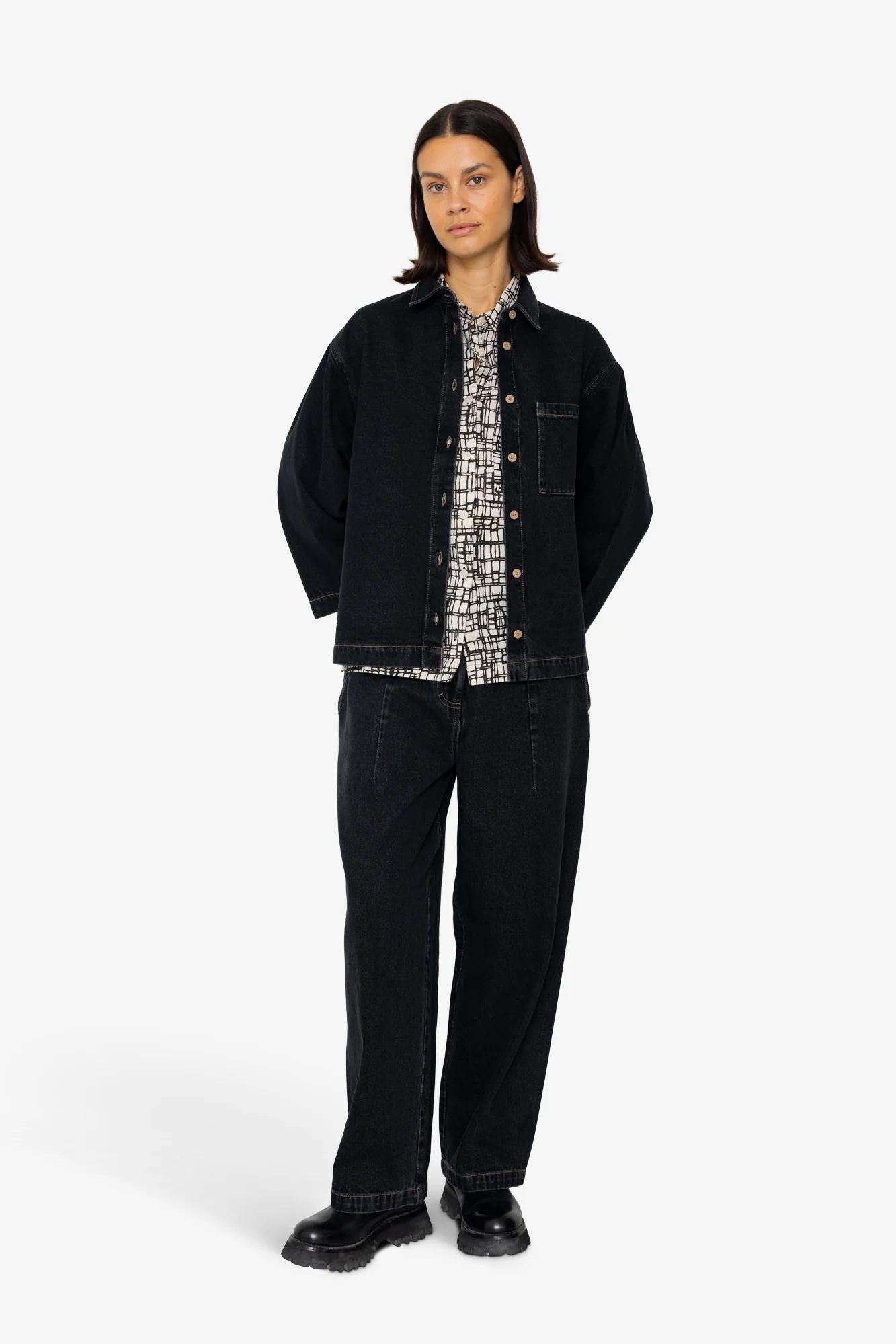 Archive Shirt - Washed Black Denim - Image 6