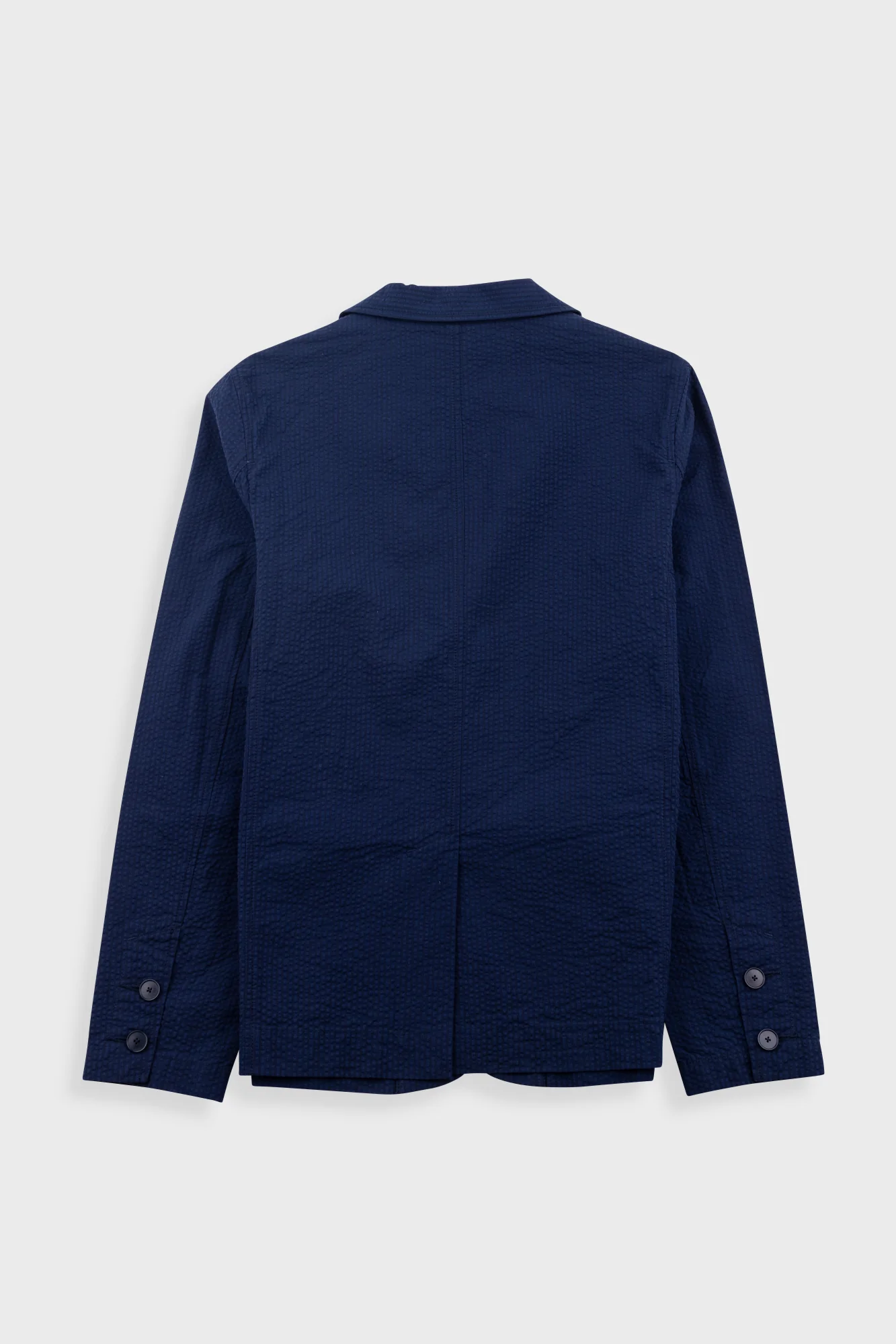 Assembly Blazer - Navy Crinkle Stripe - Image 11