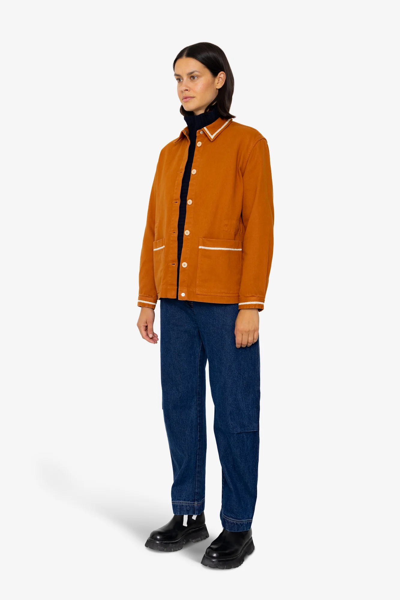 Assembly Jacket - Dark Ginger Twill - Image 3
