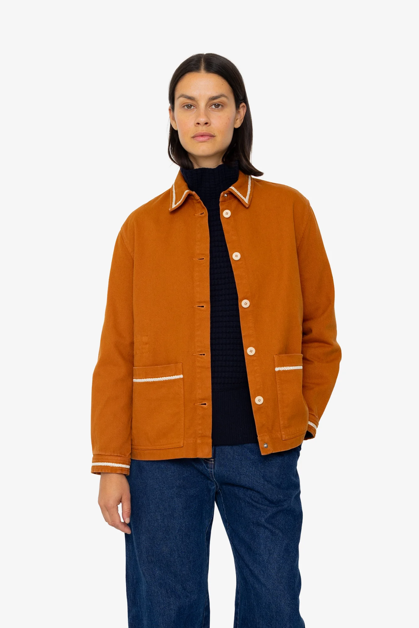 Assembly Jacket - Dark Ginger Twill - Image 6