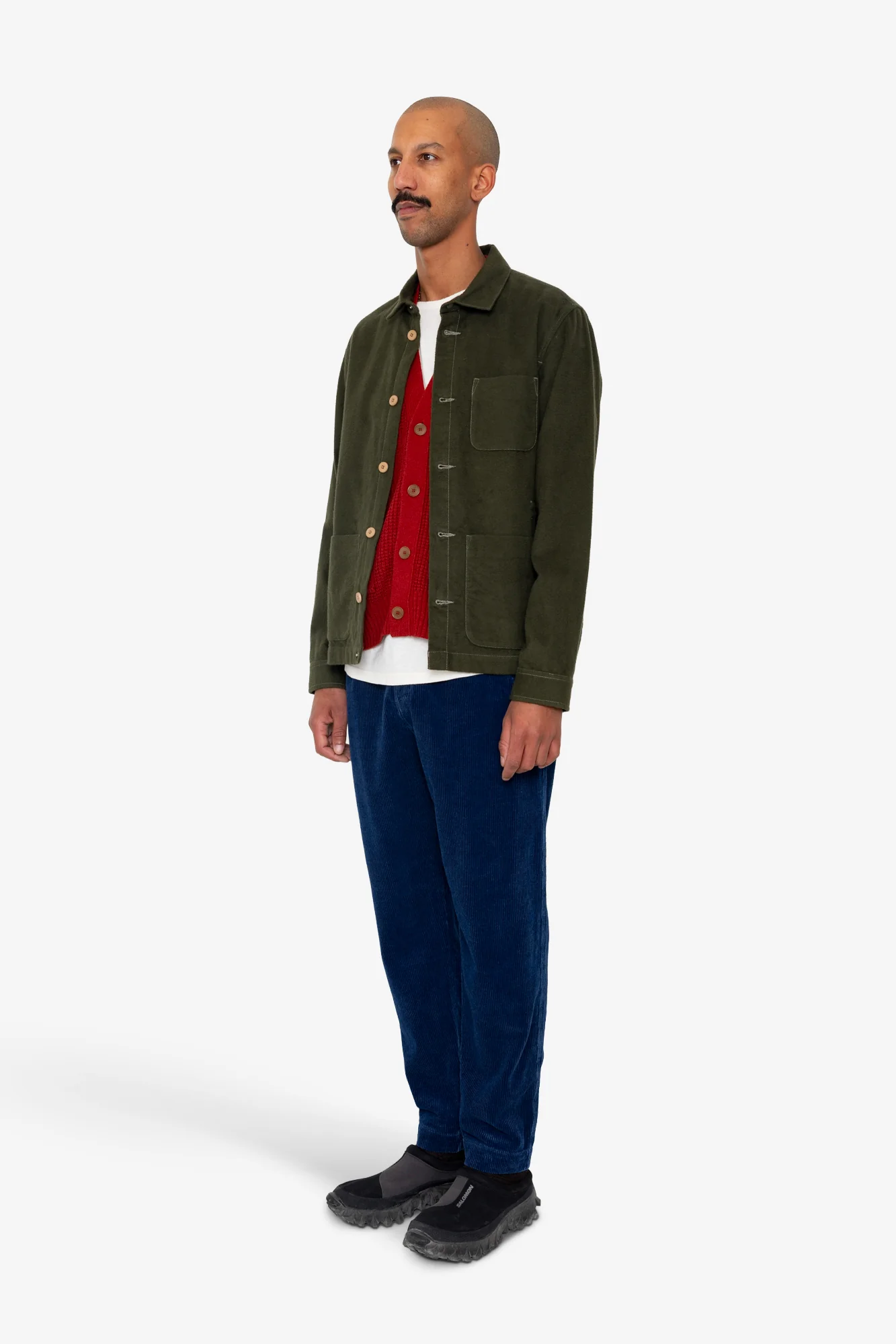 Assembly Jacket - Dark Olive Moleskin - Image 3