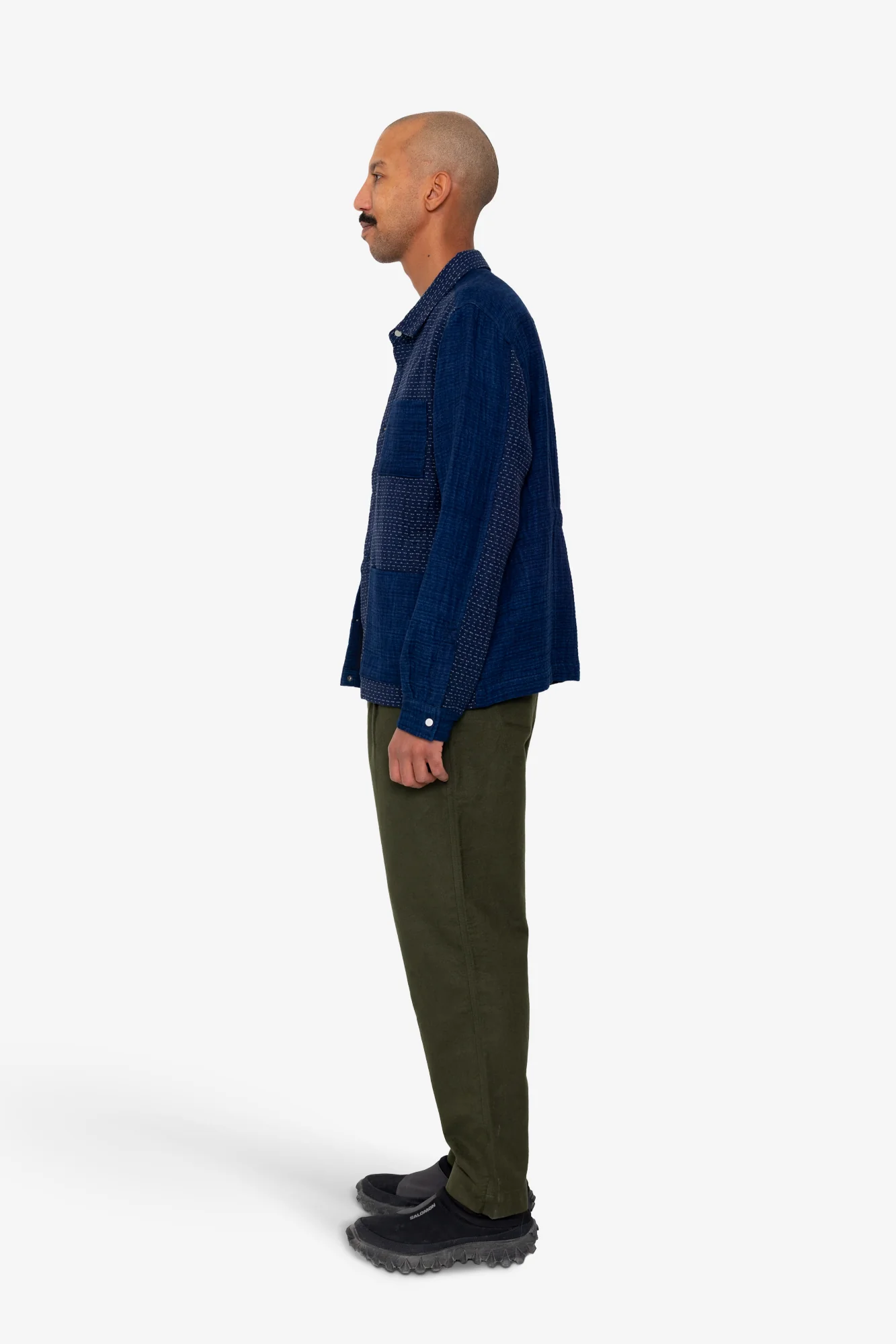 Assembly Jacket - Indigo Waffle Patchwork - Image 4