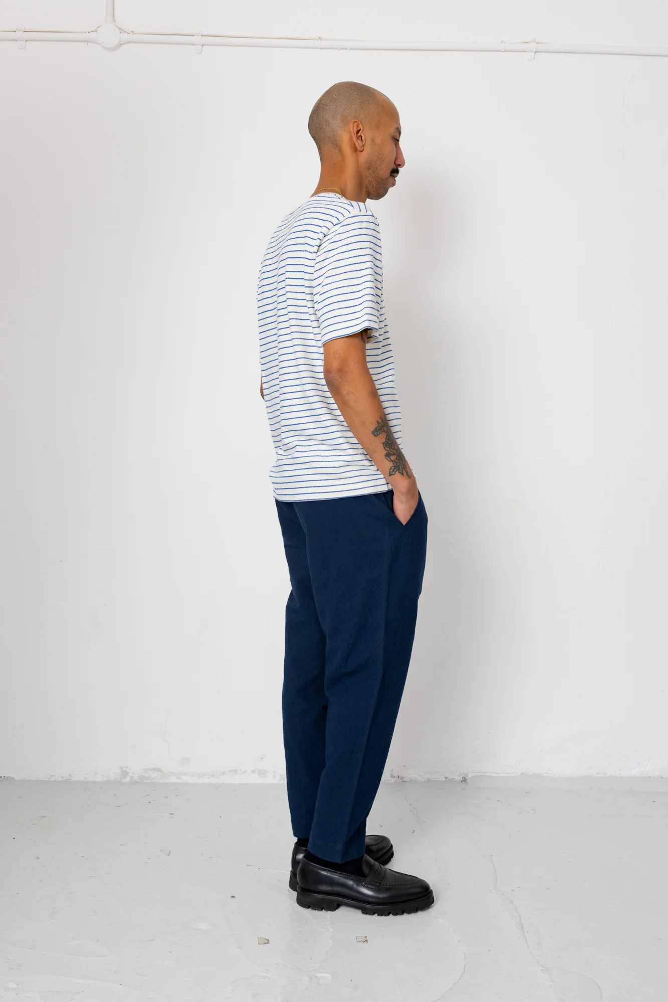 Assembly Pant - Dark Navy Crinkle - Image 7
