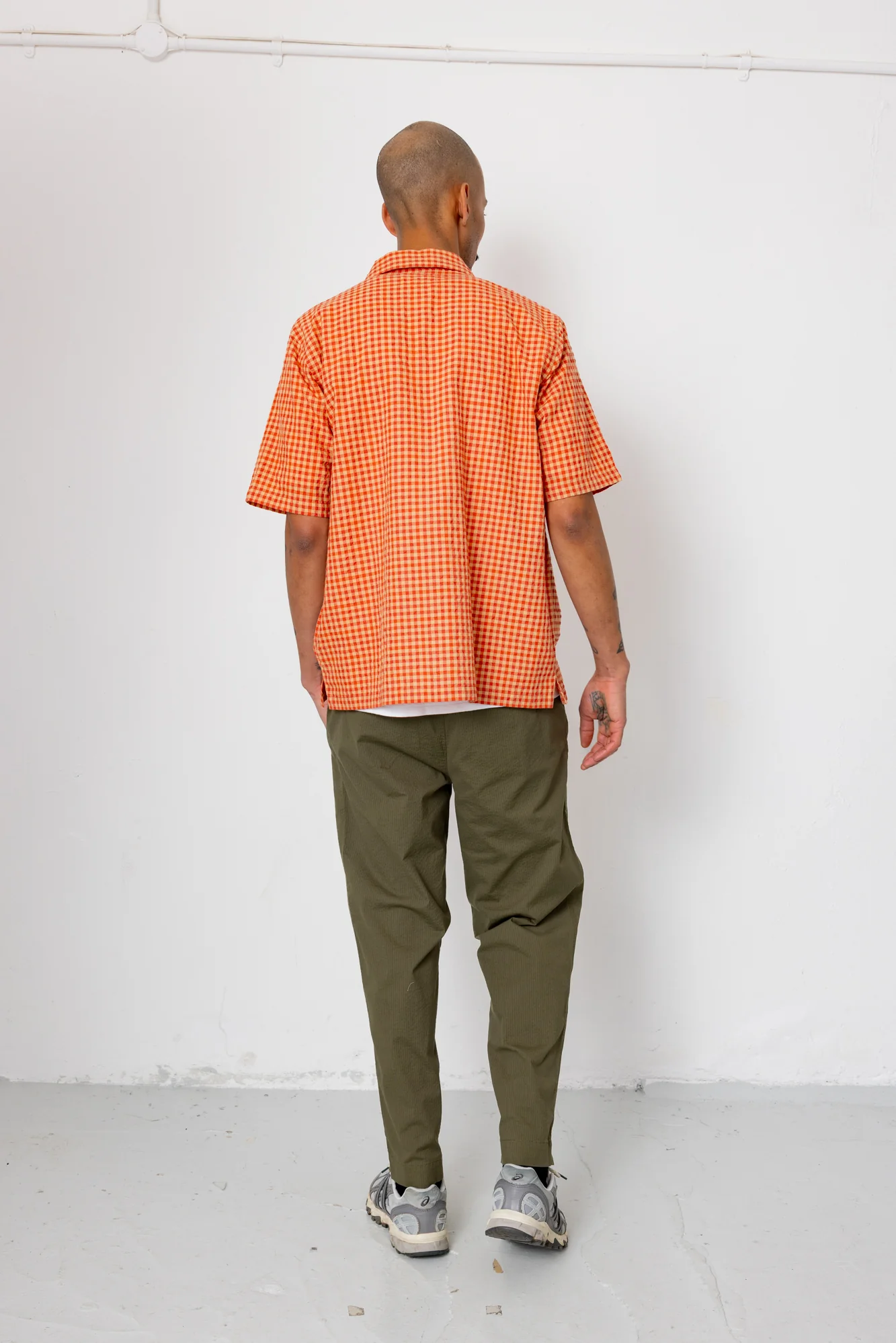 Assembly Pant - Dark Olive Seersucker - Image 8