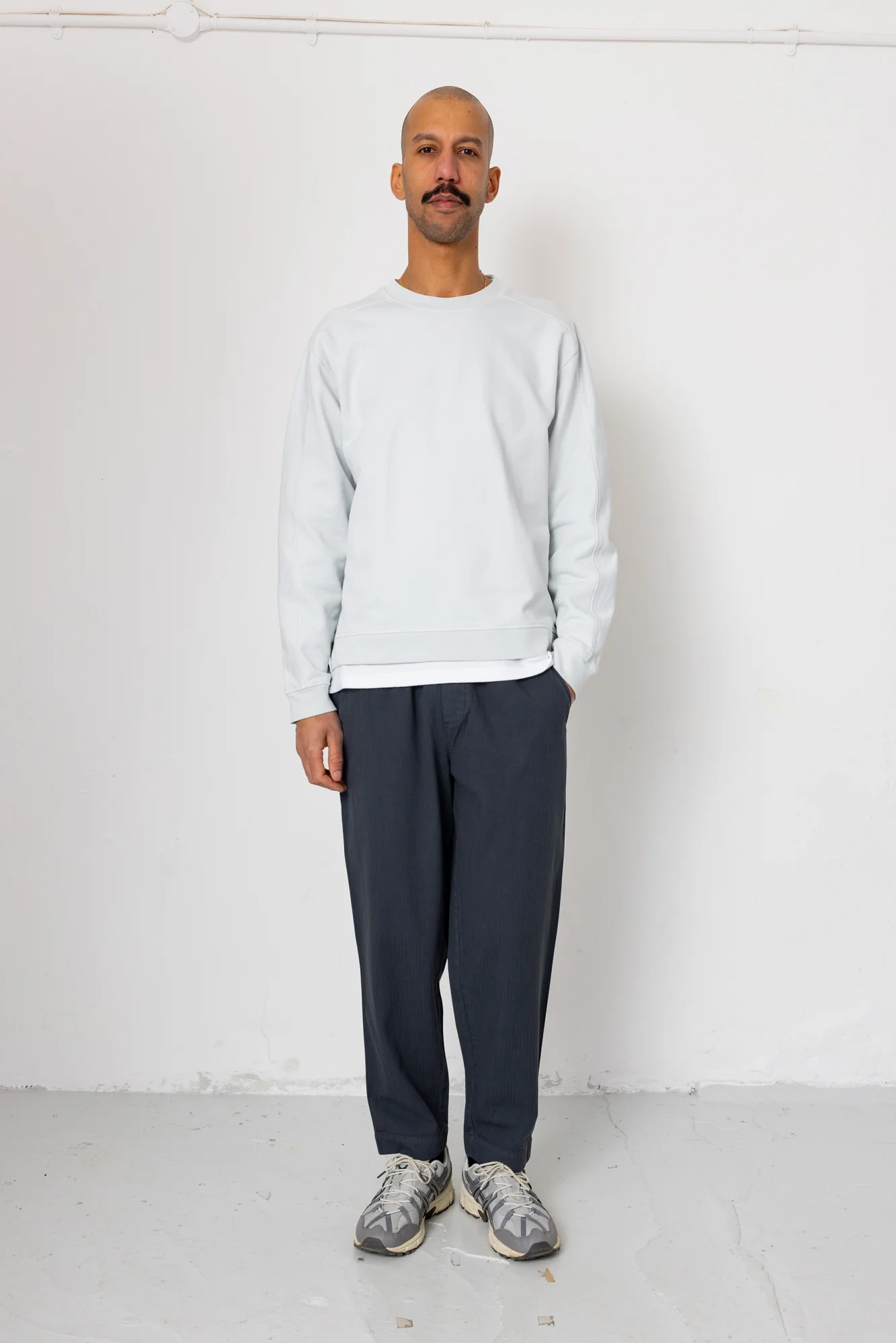 Assembly Pant - Slate Blue Herringbone - Image 2