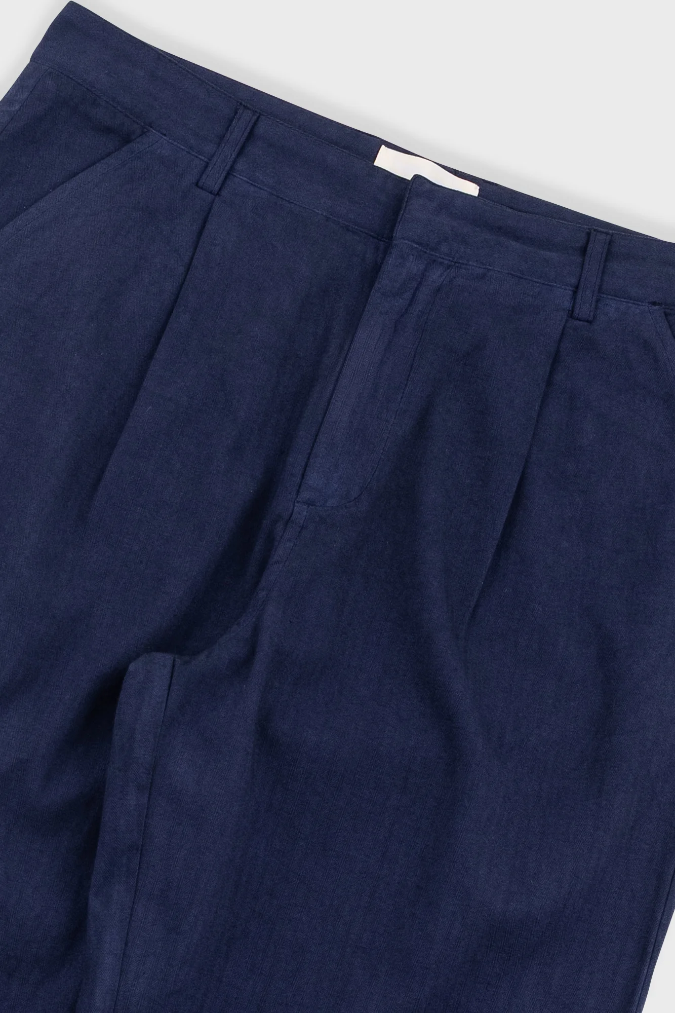 Assembly Suit Trouser - Navy Herringbone - Image 4