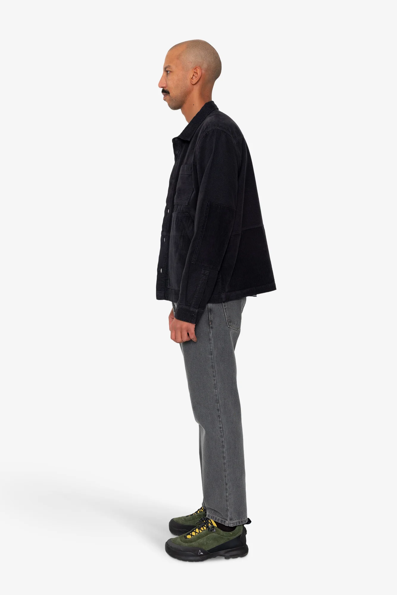 Assembly Worker Jacket - Soft Black Cord Mix - Image 4