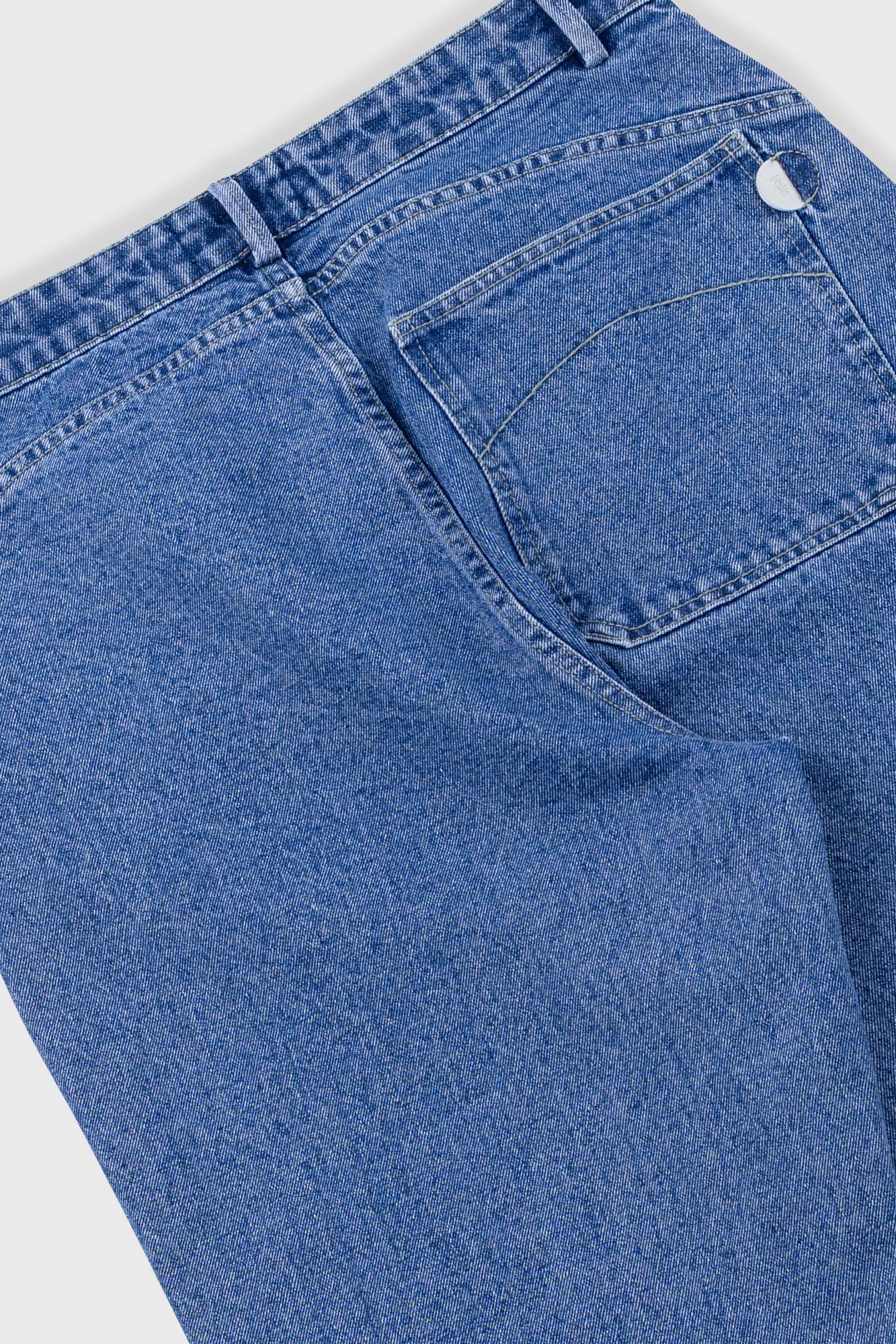 Barrel Leg Jean - Light Wash Denim - Image 6