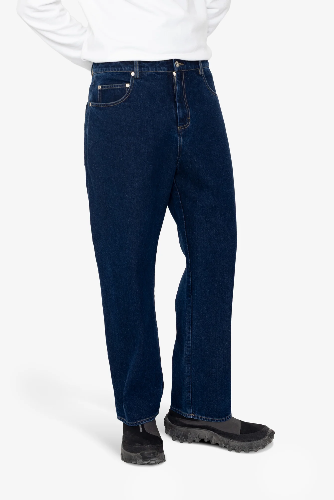 Barrel Leg Trouser - Deep Denim - Image 7