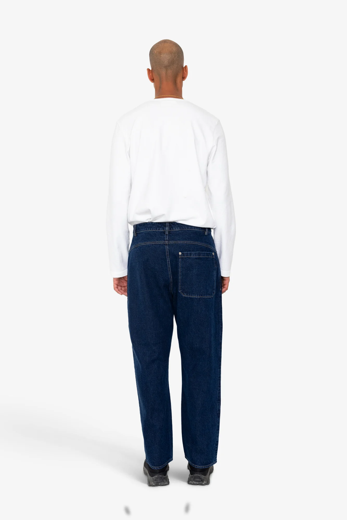 Barrel Leg Trouser - Deep Denim - Image 9