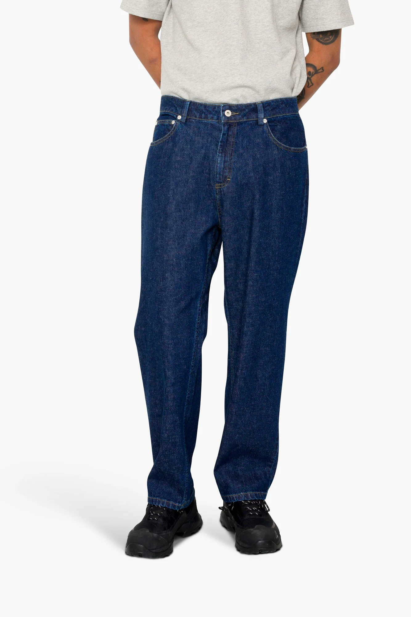 Barrel Leg Trouser - Slub Denim - Image 9