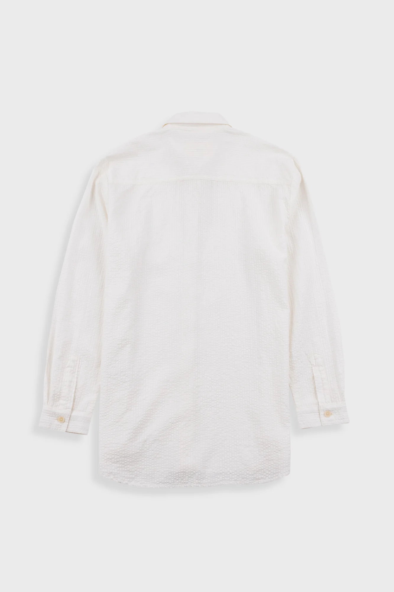 Boyfriend Shirt - White Seersucker - Image 3