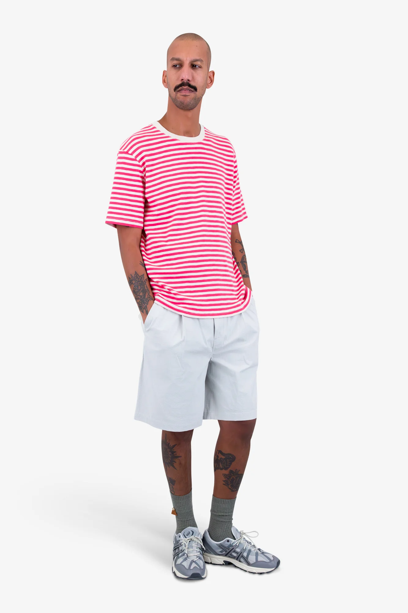 Classic Striped T-Shirt - Raspberry Stripe - Image 8