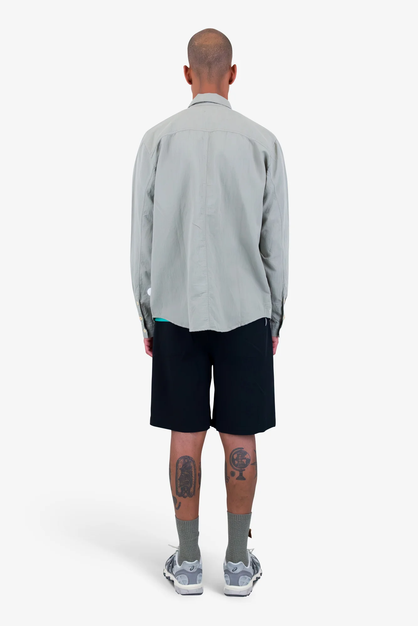 Contrast Pocket Shirt - Sage - Image 11