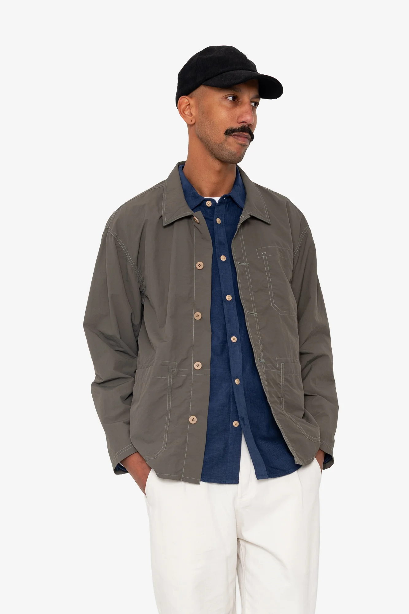 Corduroy Cap - Navy - Image 3