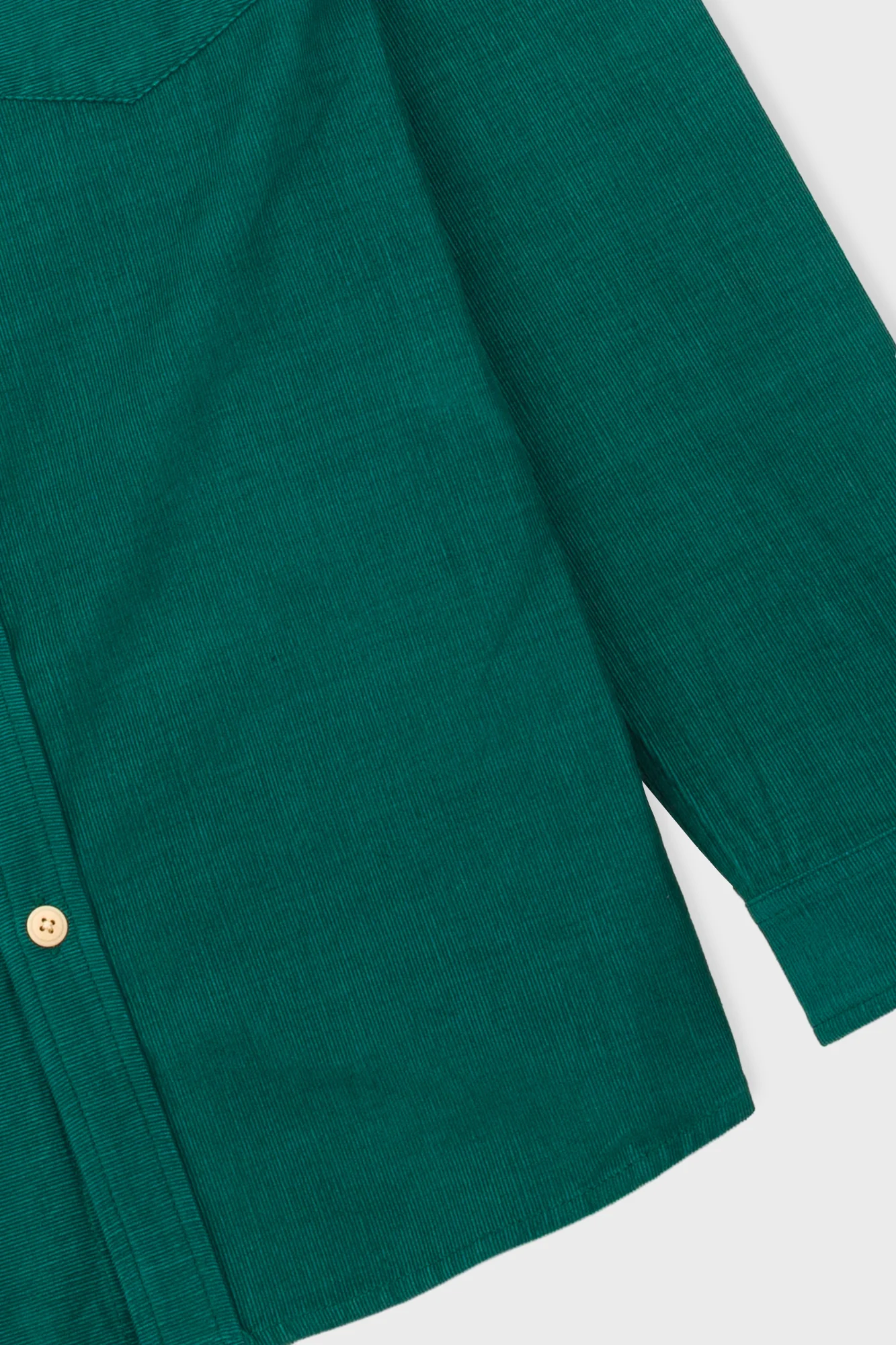 Direction Babycord Shirt - Phthalo Green - Image 8