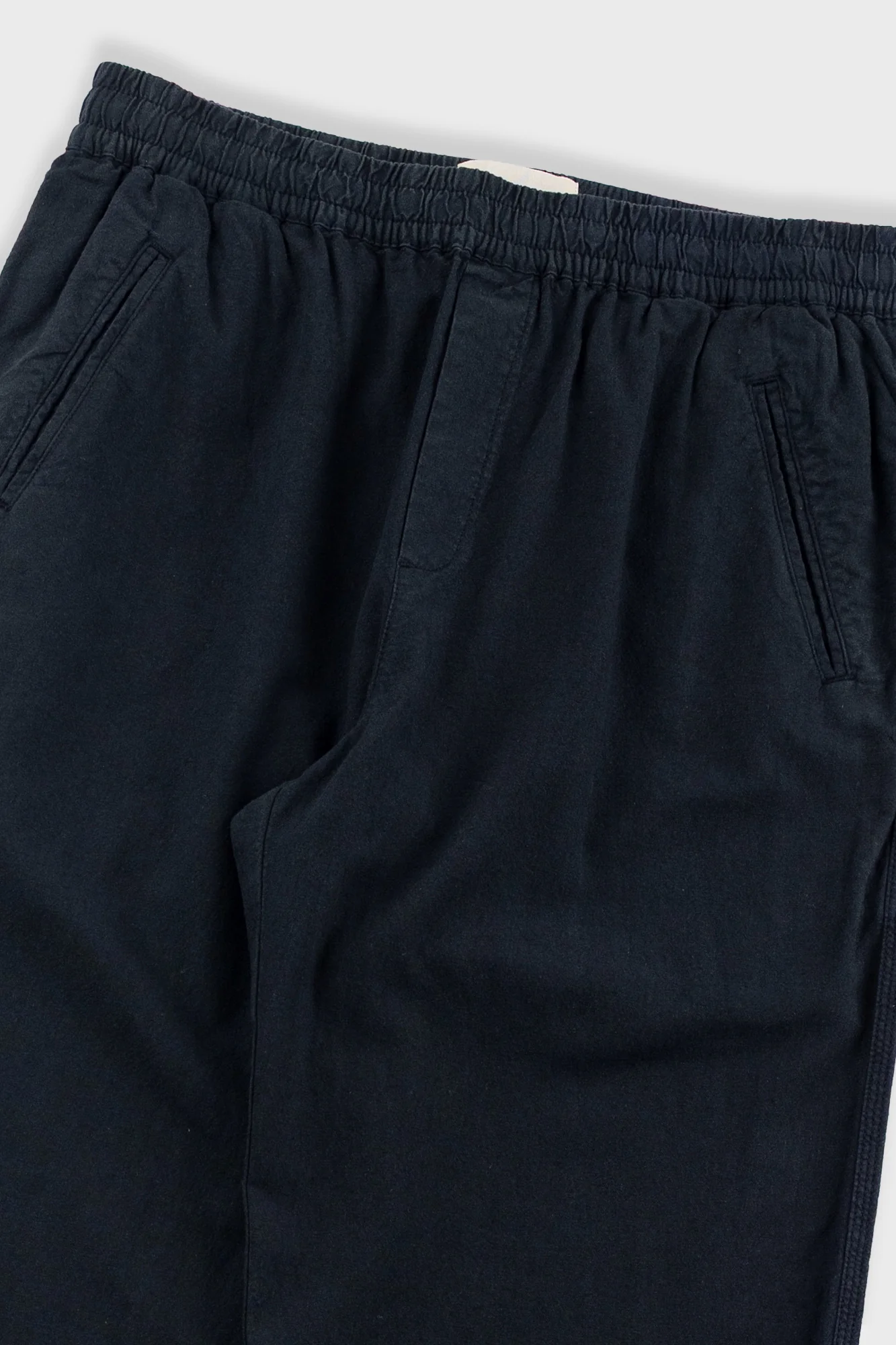 Drawcord Assembly Pant - Black Cotton Linen - Image 5