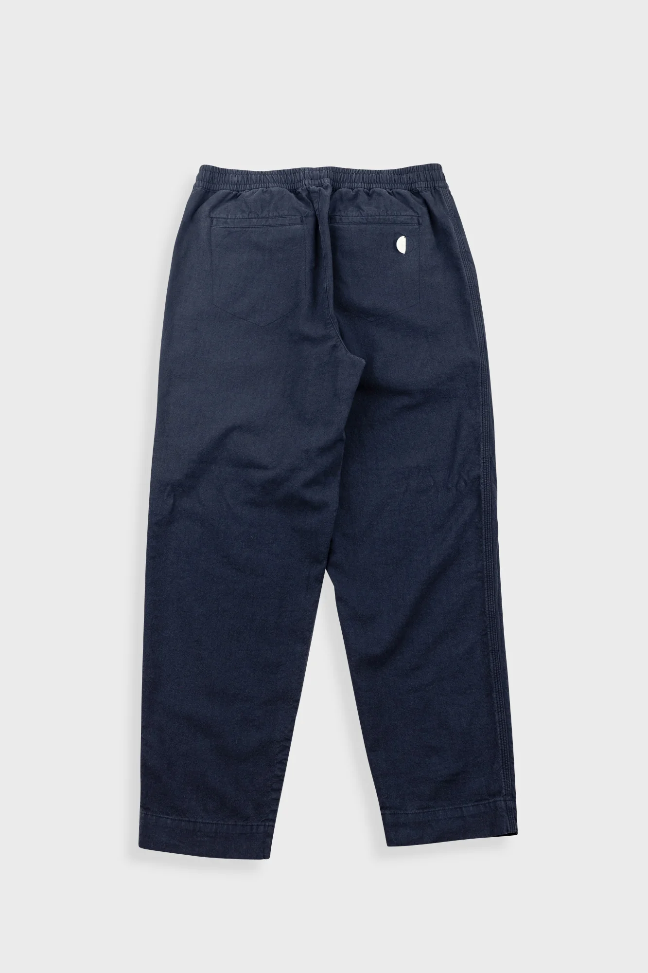Drawcord Assembly Pant - Dark Navy Cotton Linen - Image 8