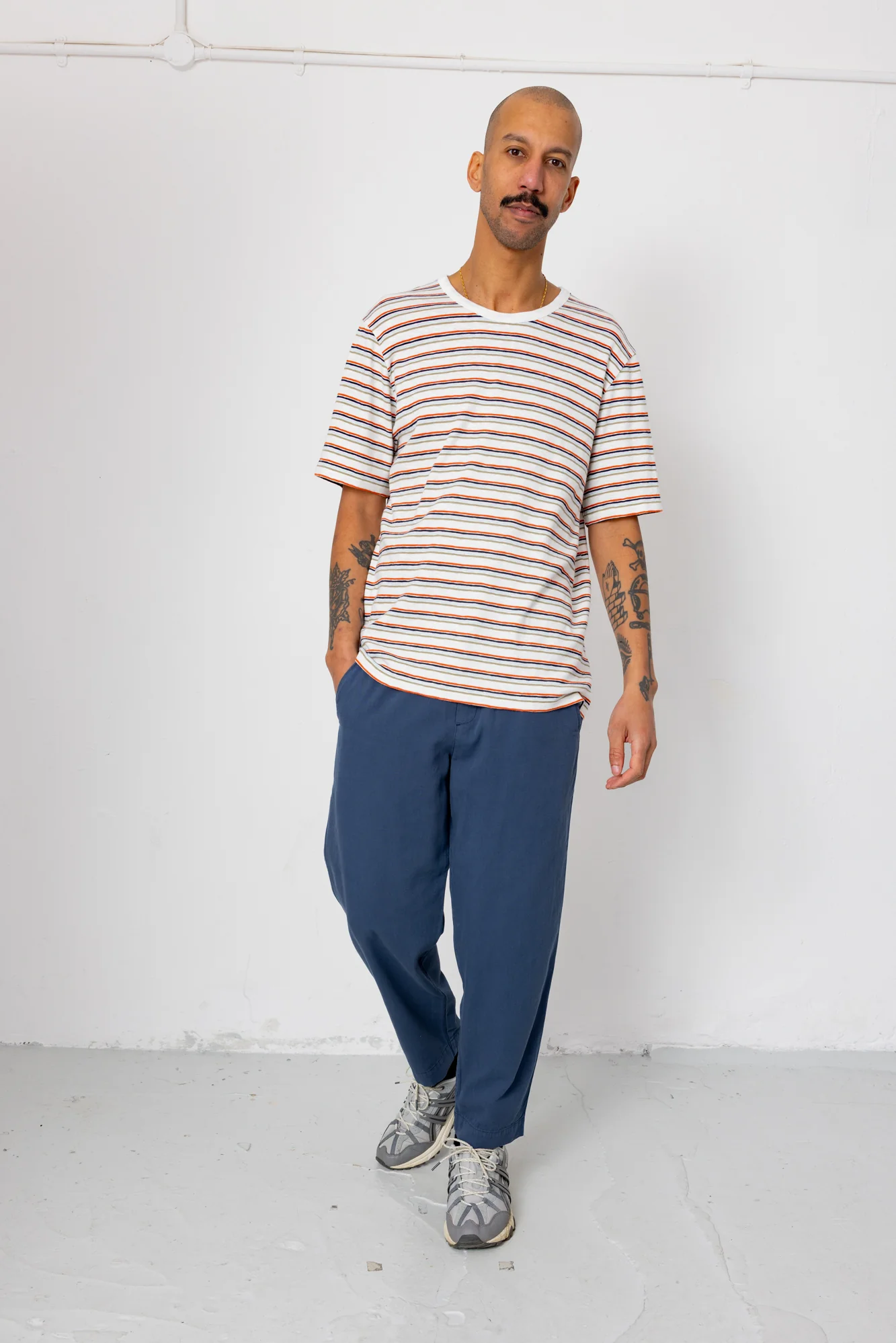 Drawcord Assembly Pant - Soft Navy Canvas - Image 2