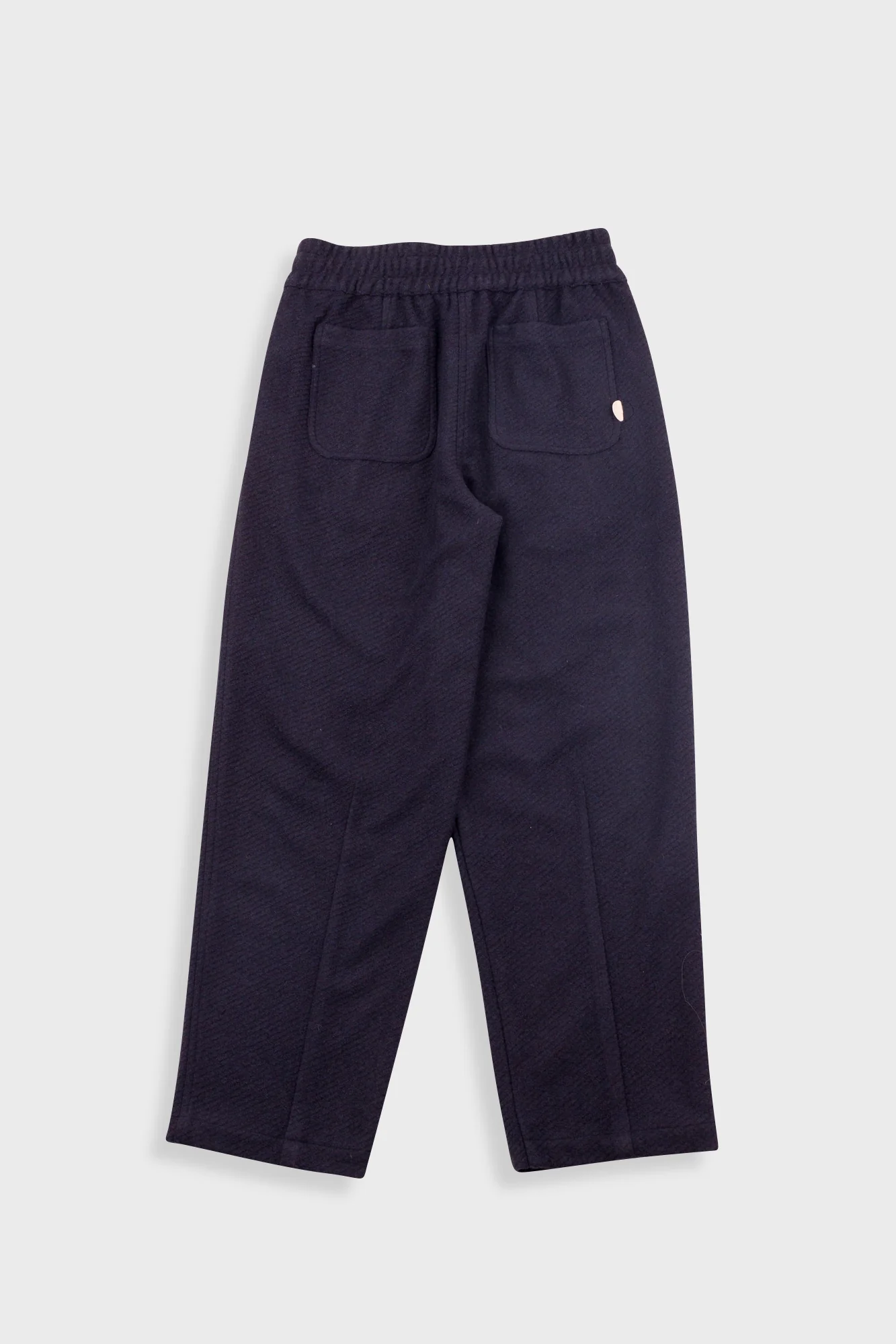 Drawcord Baggy Pants - Navy Wool Twill - Image 10