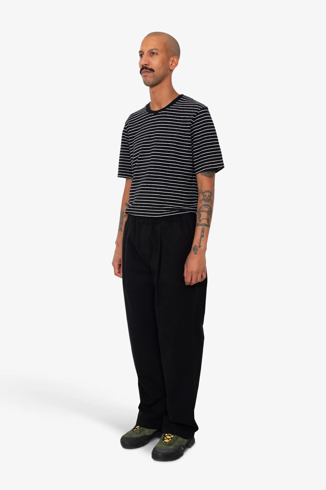 Drawcord Loose Trouser - Black Ripstop - Image 3