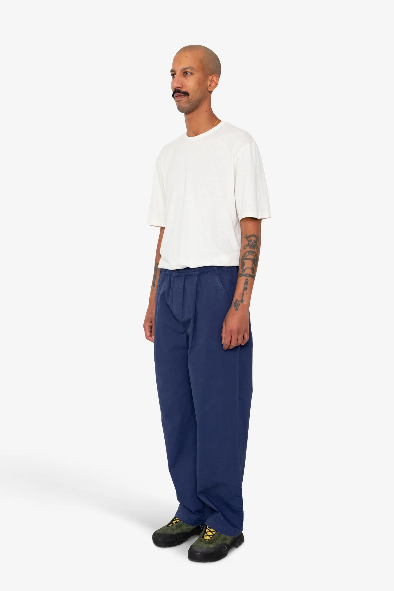 Drawcord Loose Trouser - Rich Navy Ripstop - Image 3