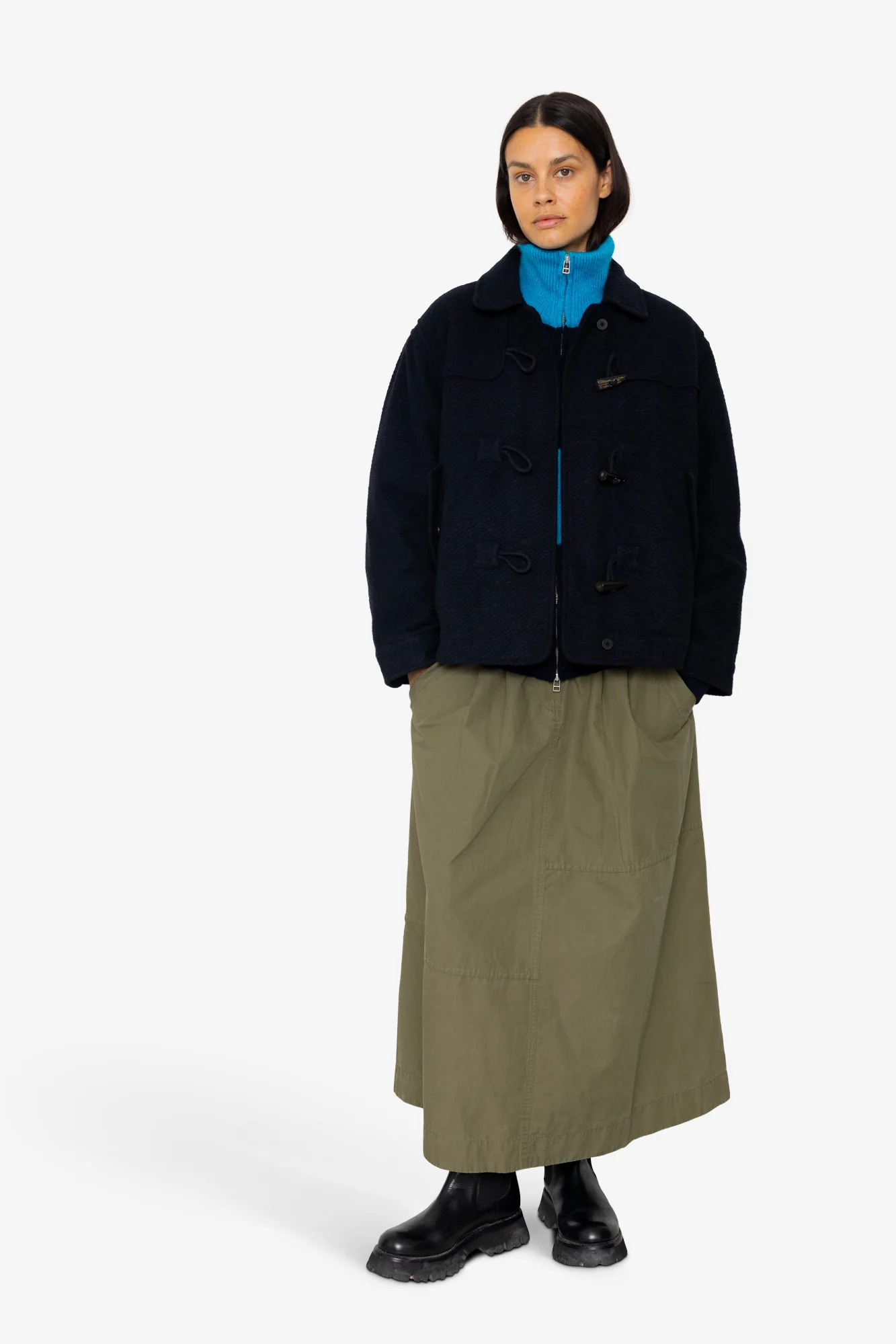 Duffle Coat - Navy Wool Twill - Image 8
