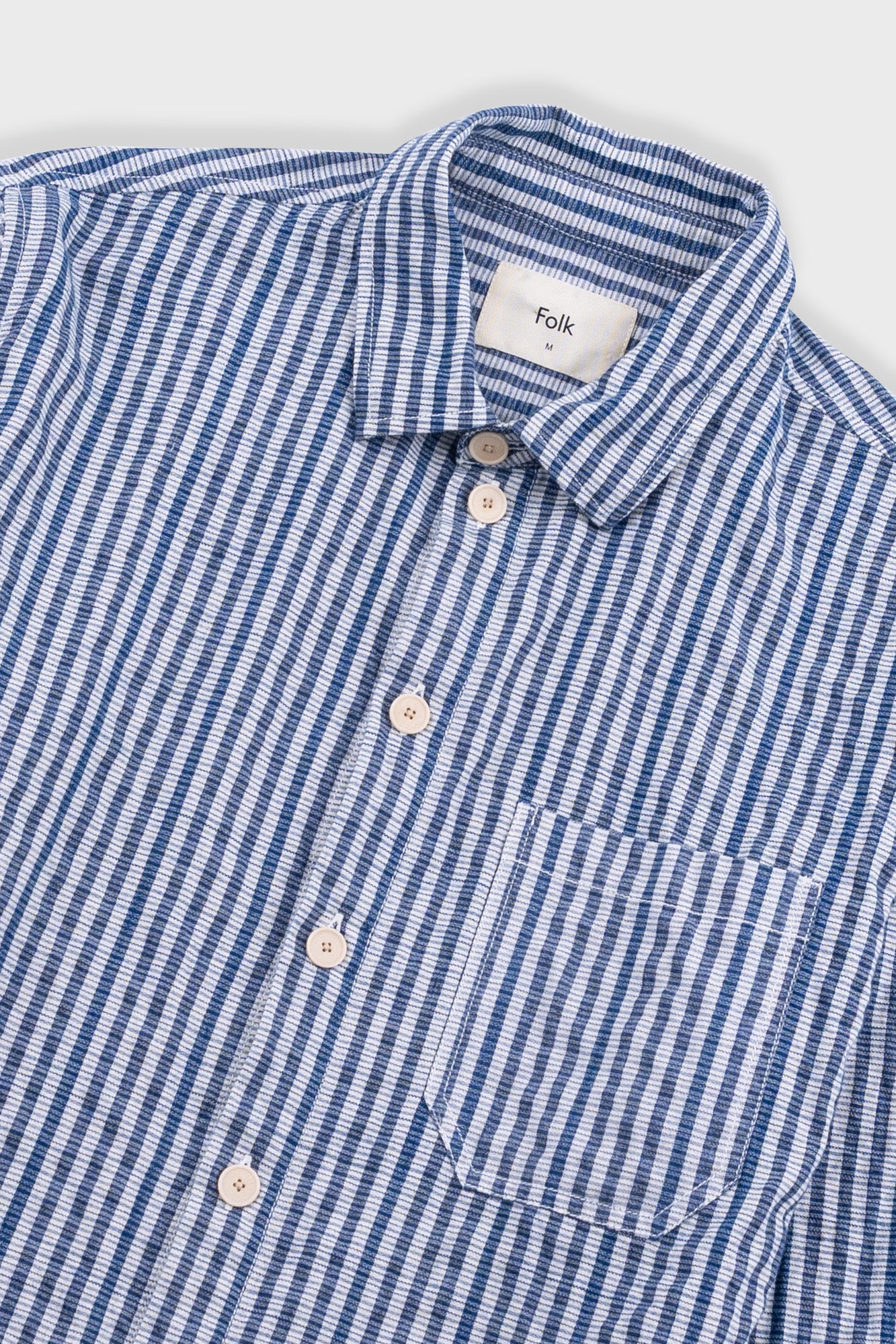 Easy Fit Shirt - Indigo Crinkle Mini Check - Image 5