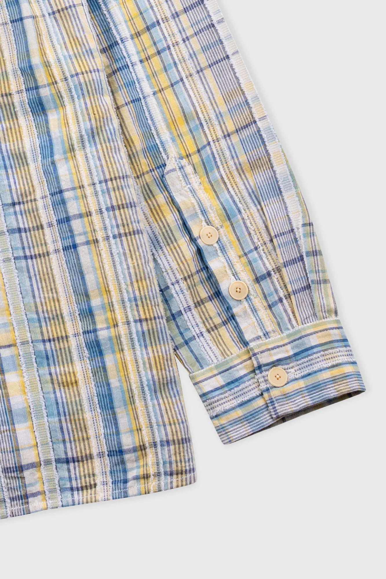 Easy Fit Shirt - Yellow Blue Cut Check - Image 11