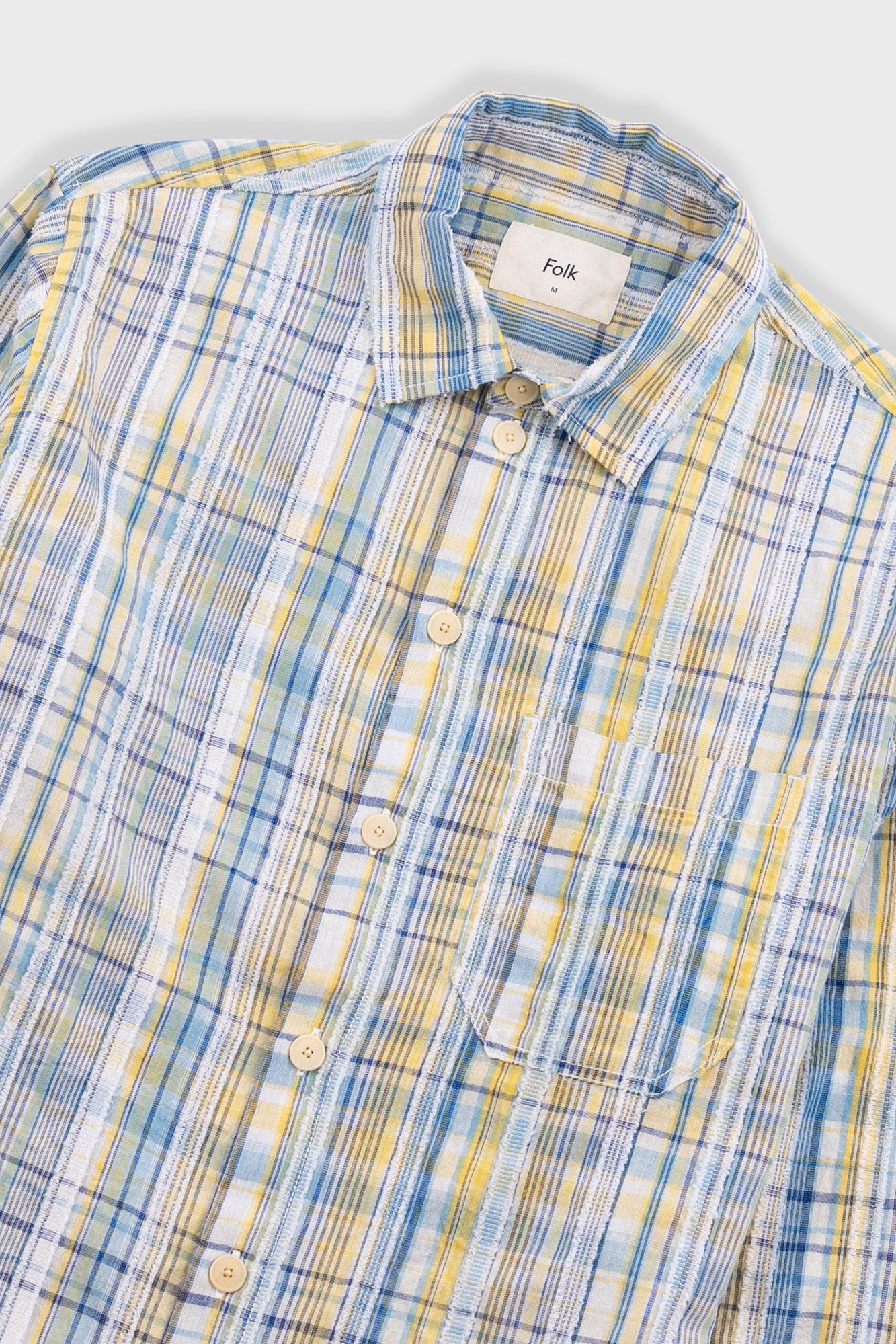Easy Fit Shirt - Yellow Blue Cut Check - Image 5